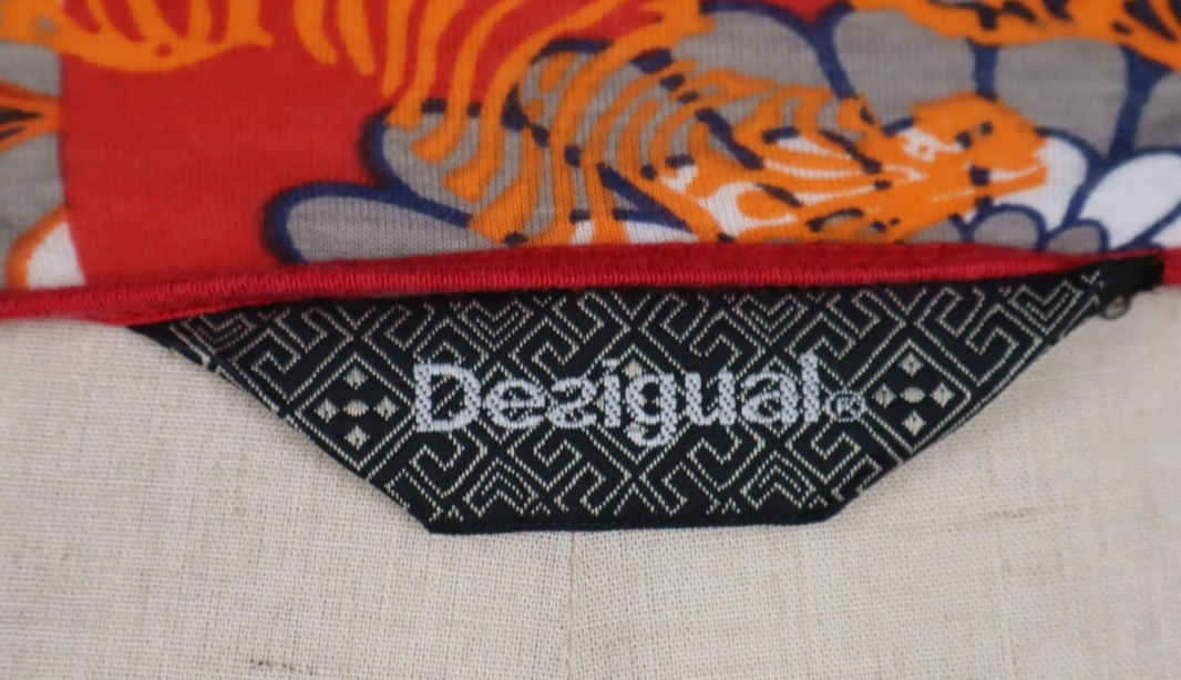 DESIGUAL MAGLIA DONNA TG. S WOMAN CASUAL VINTAGE SHIRT CANOTTA TOP LOGO