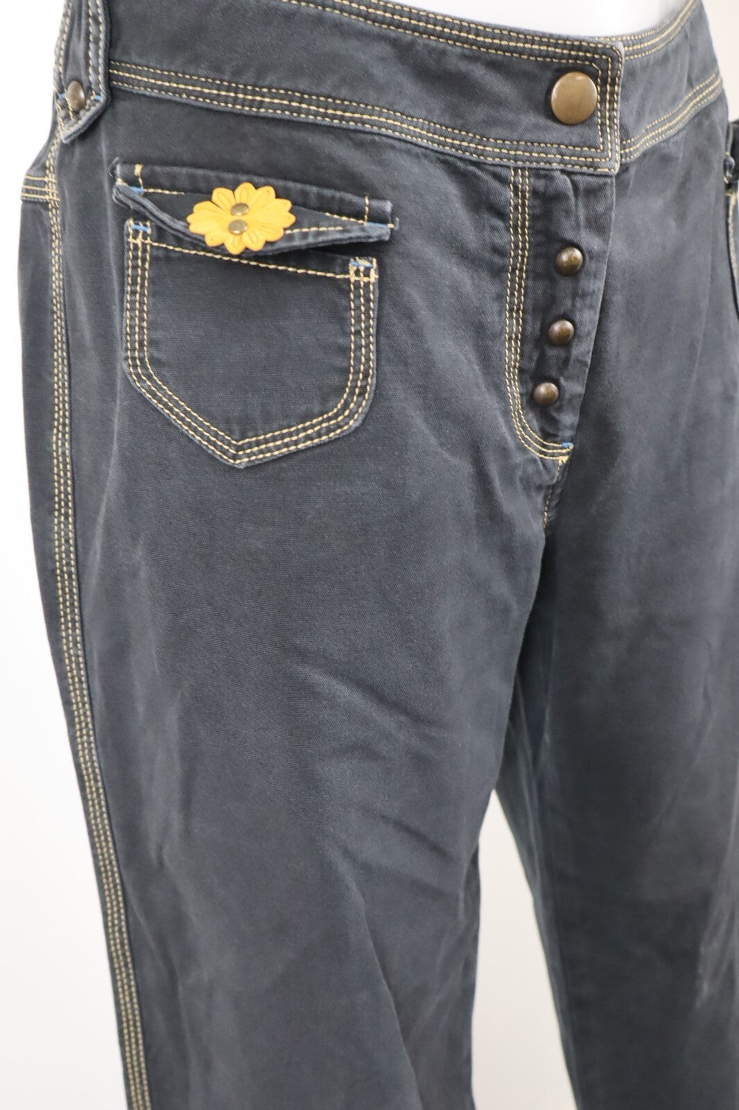 FAY PANTALONE CASUAL DONNA TG 44 WOMAN VINTAGE PANTS DENIM