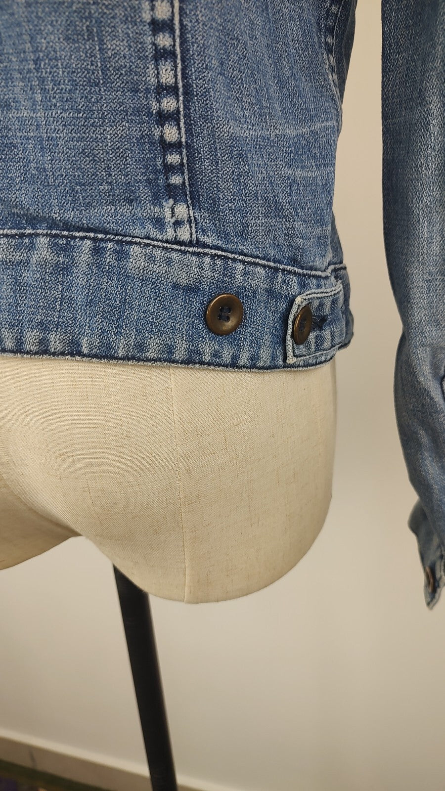 GAS GIACCA DONNA COTONE Tg M WOMAN CASUAL VINTAGE JACKET COTTON DENIM