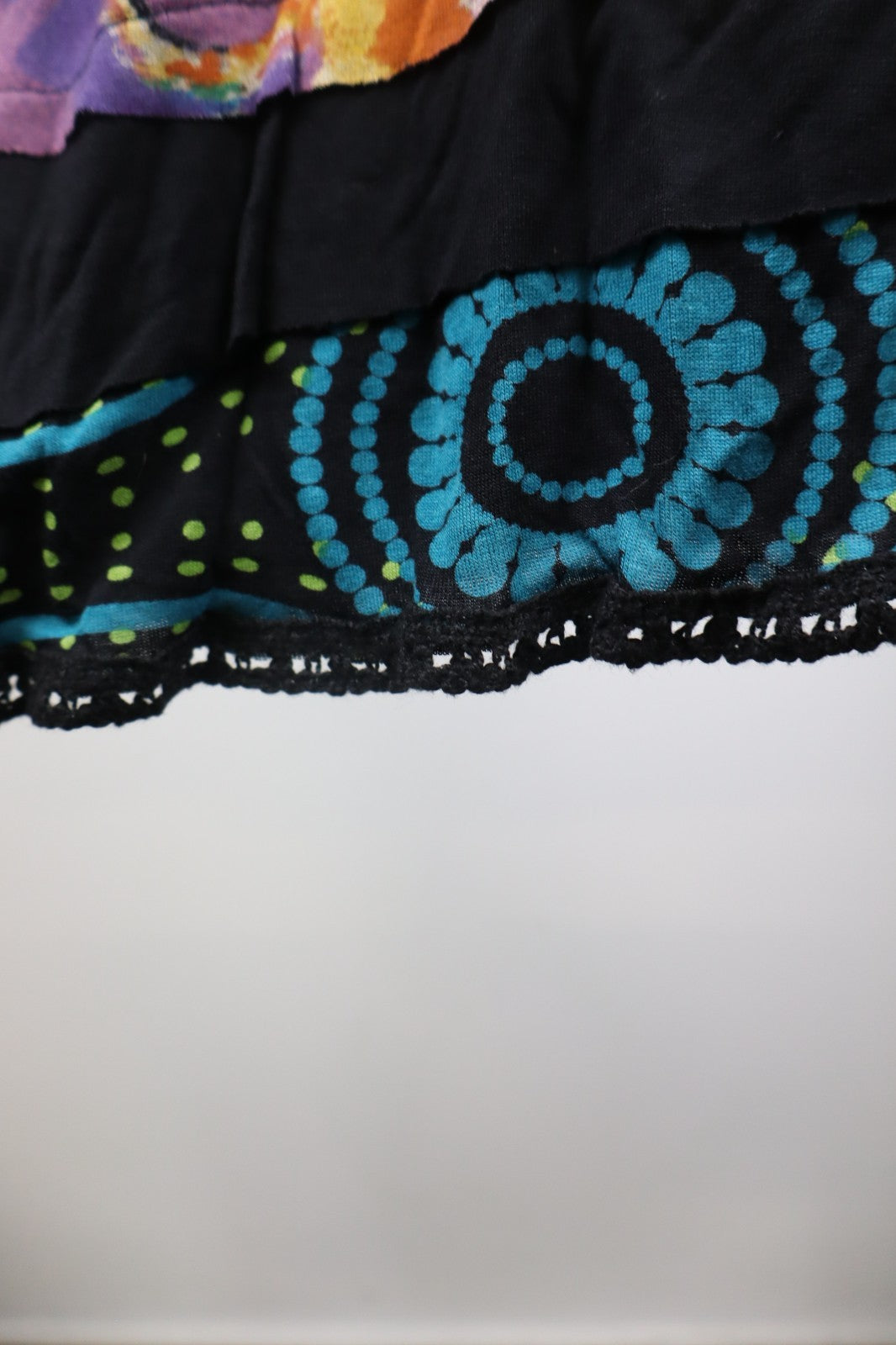 DESIGUAL VESTITO ABITO MANICA LUNGA DONNA M WOMAN CASUAL VINTAGE DRESS CINTURA