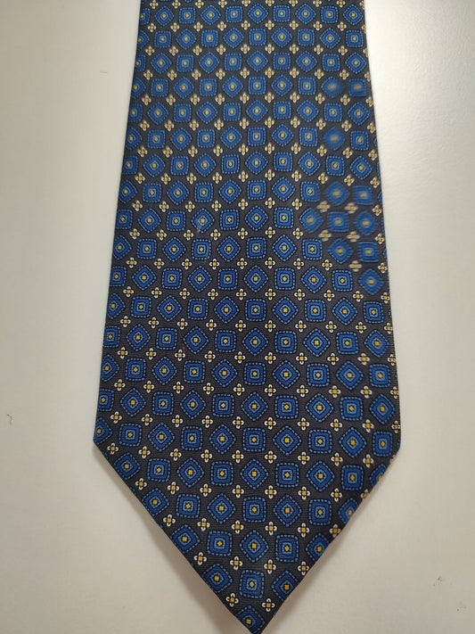 ANDREW'S 100% SILK TIE SETA CRAVATTA NECKTIE MADE IN ITALY CLASSIC SELF TIPPED