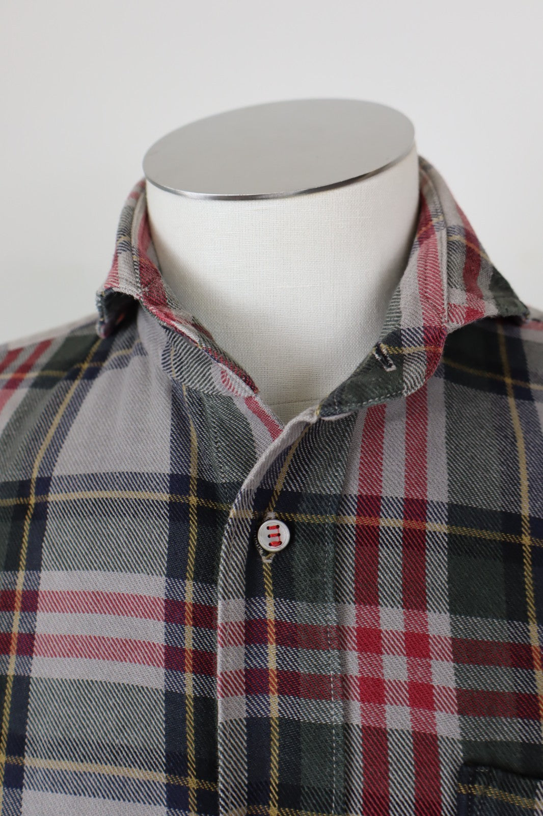 DANIELE ALESSANDRINI CAMICIA COTONE UOMO TG. 40 MAN CASUAL VINTAGE SHIRT LOGO