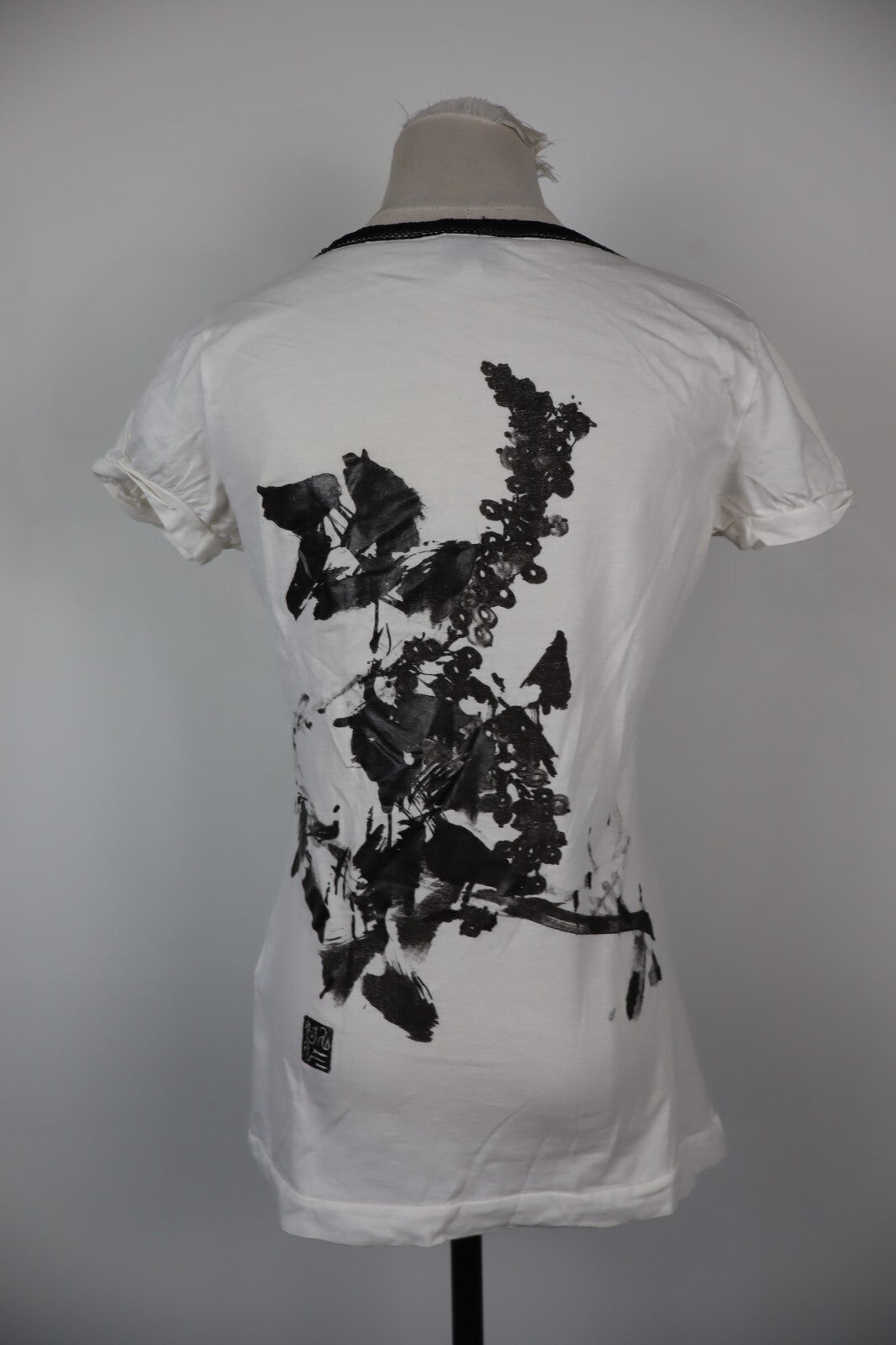 GF FERRE' MAGLIA DONNA TG. L WOMAN CASUAL VINTAGE T-SHIRT COTONE COTTON