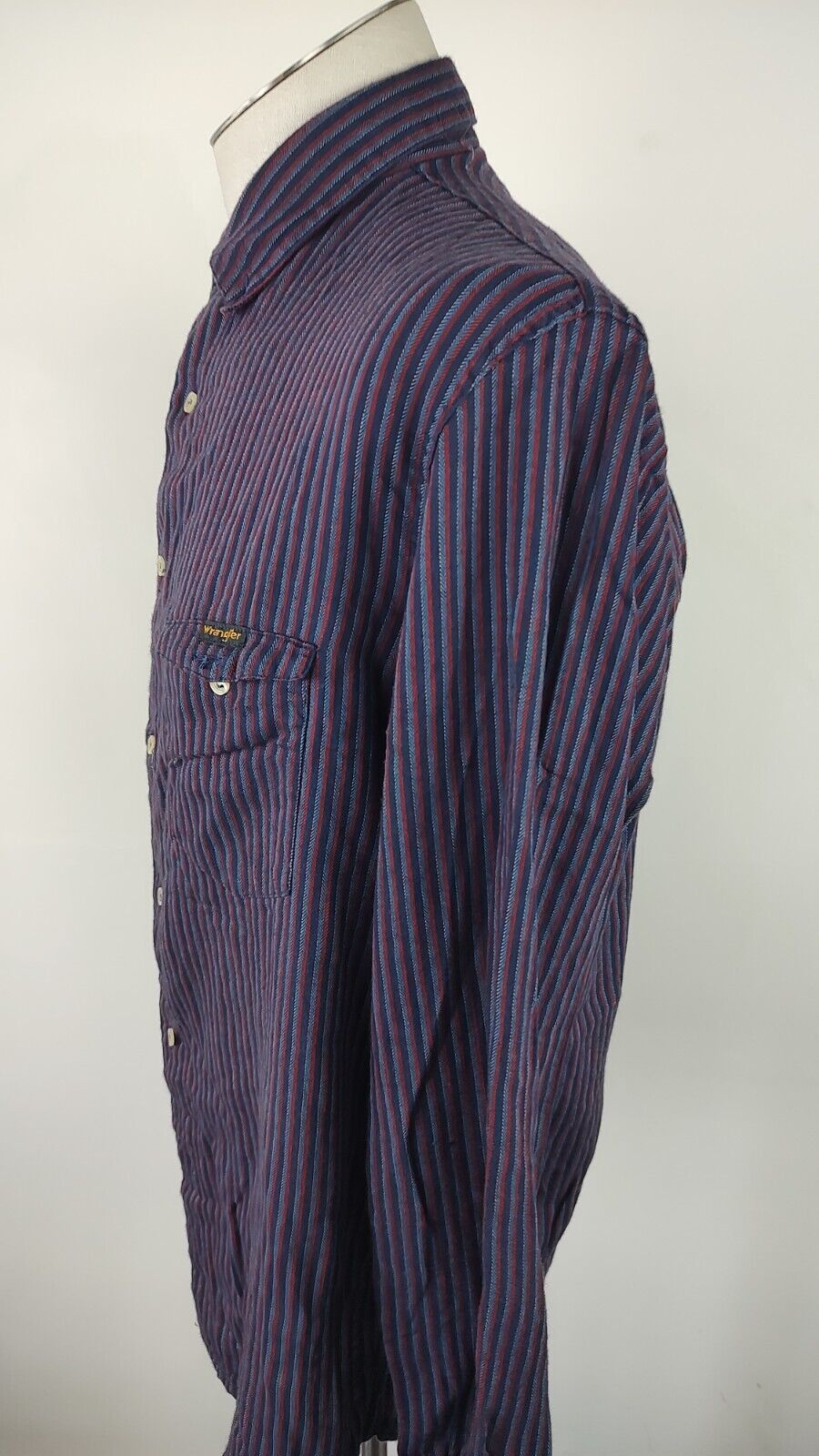 WRANGLER CAMICIA UOMO TG. 40 CM / 16 MAN CASUAL VINTAGE SHIRT COTONE