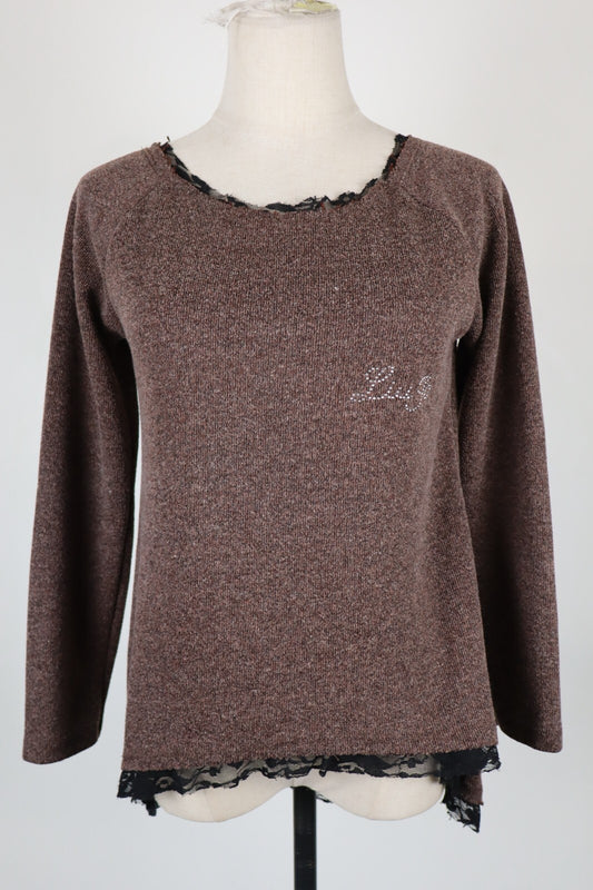 LIU JO MAGLIONE MAGLIA DONNA TG M WOMAN SWEATER VINTAGE CASUAL LANA WOOL