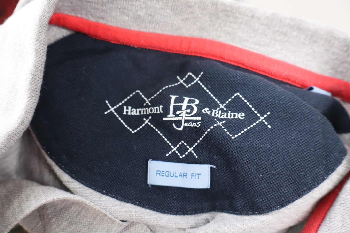 HARMONT & BLAINE POLO MAGLIA UOMO COTONE TG. M MAN COTTON T-SHIRT VINTAGE LOGO