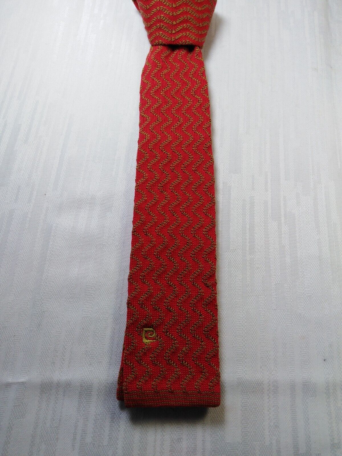 PIERRE CARDIN TRUNK COTONE COTTON TIE CRAVATTA NECKTIE ITALY VINTAGE CLASSIC