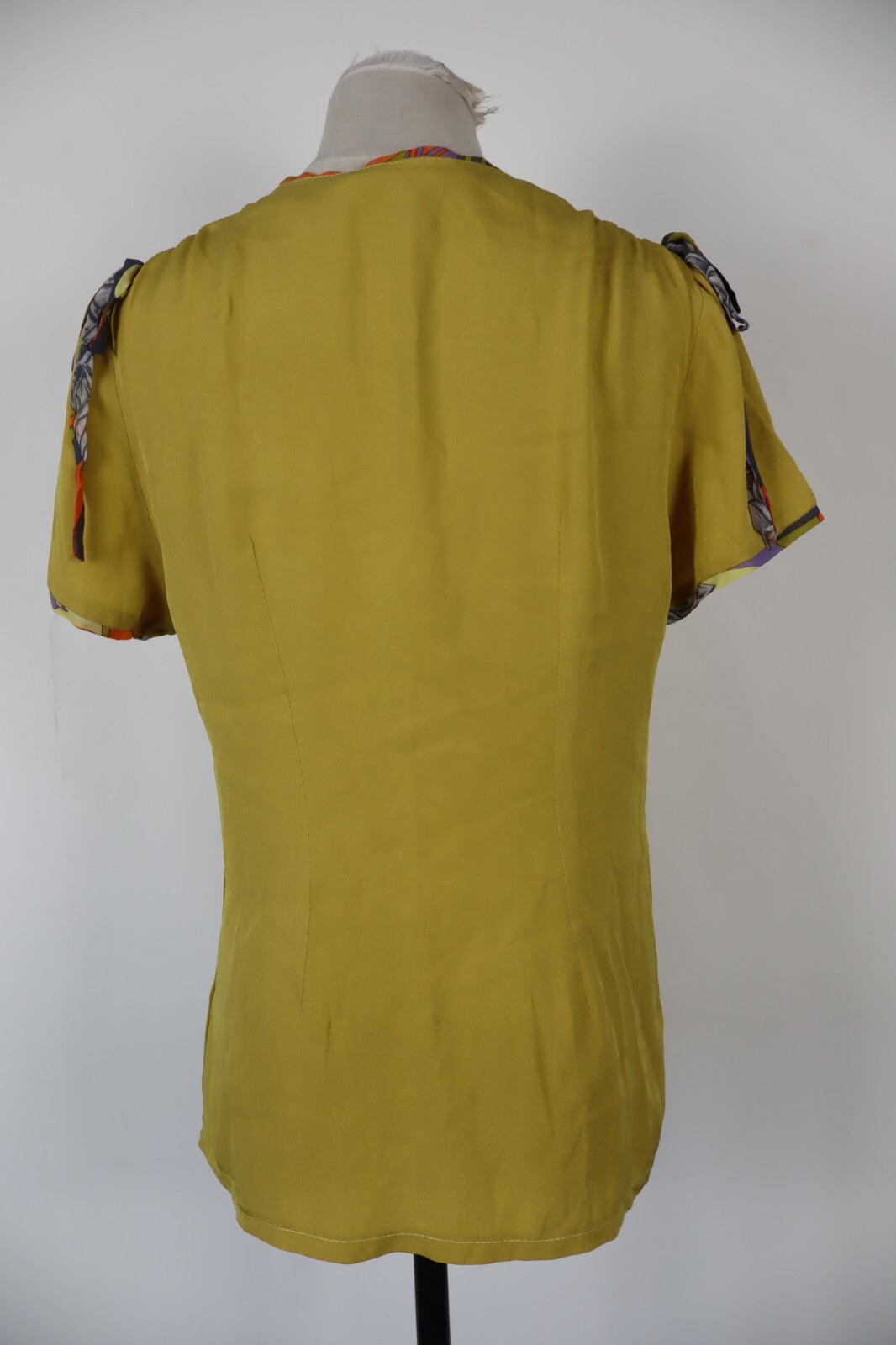 CARLA FERRONI CAMICIA DONNA TG. 40 WOMAN SHIRT CASUAL VINTAGE SETA