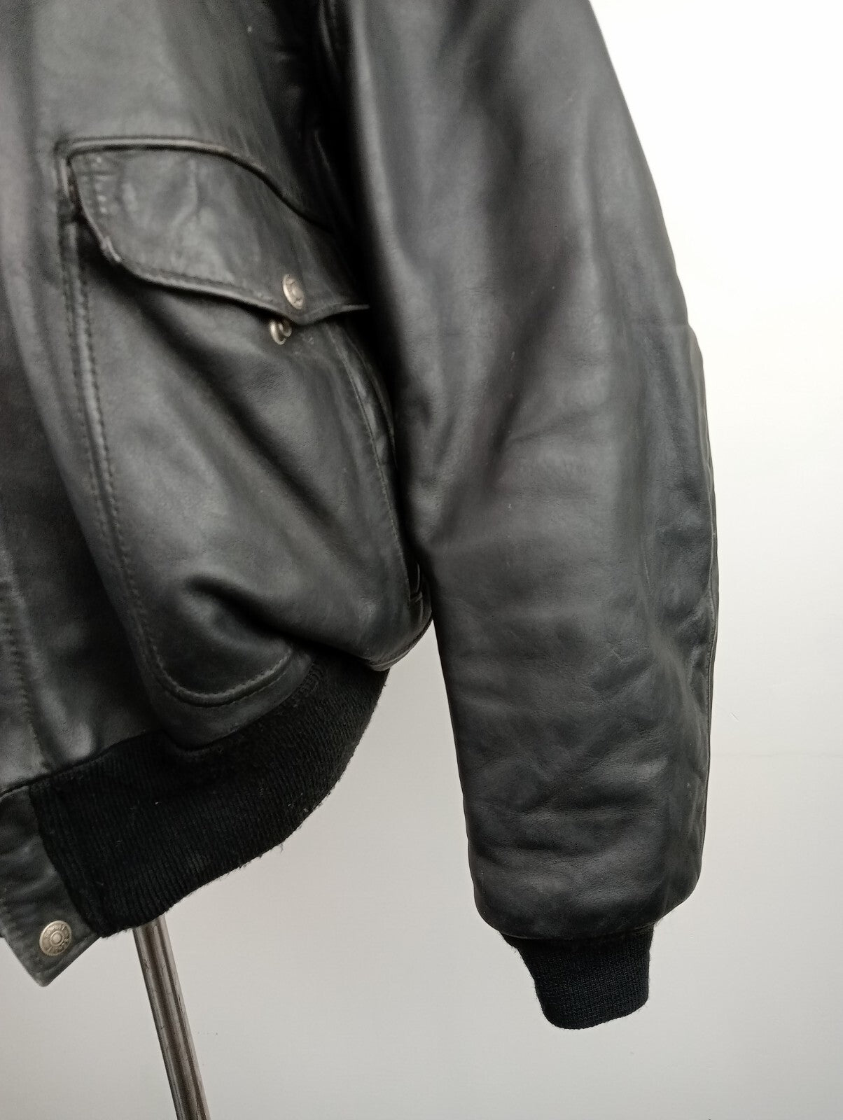 SCHOTT GIUBBINO PELLE LEATHER UOMO Tg 50 MAN CASUAL VINTAGE JACKET