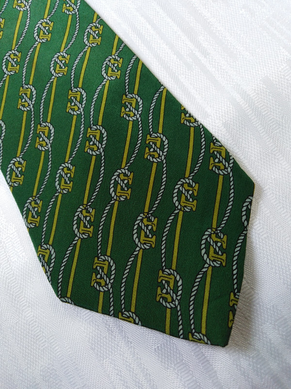 MANOLO BORROMEO 100% SETA SILK TIE CRAVATTA NECKTIE ITALY VINTAGE CLASSIC