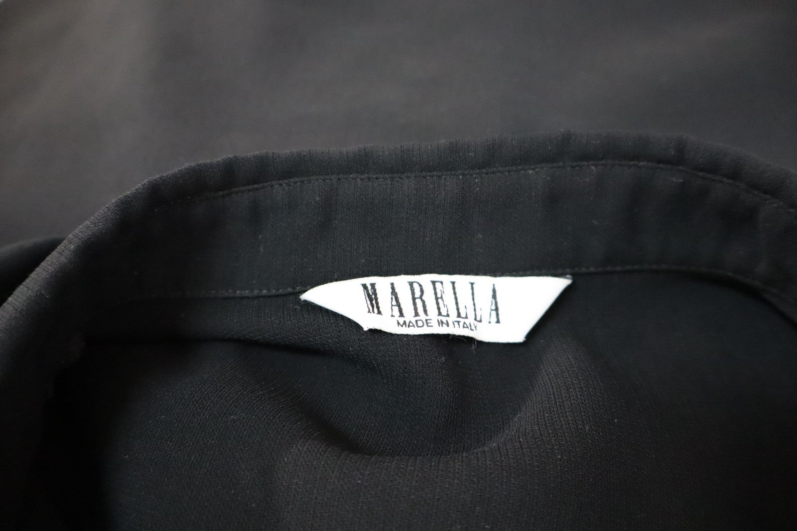 MARELLA CAMICIA DONNA MANICHE LUNGHE TG. 44 WOMAN SHIRT CASUAL VINTAGE NERO