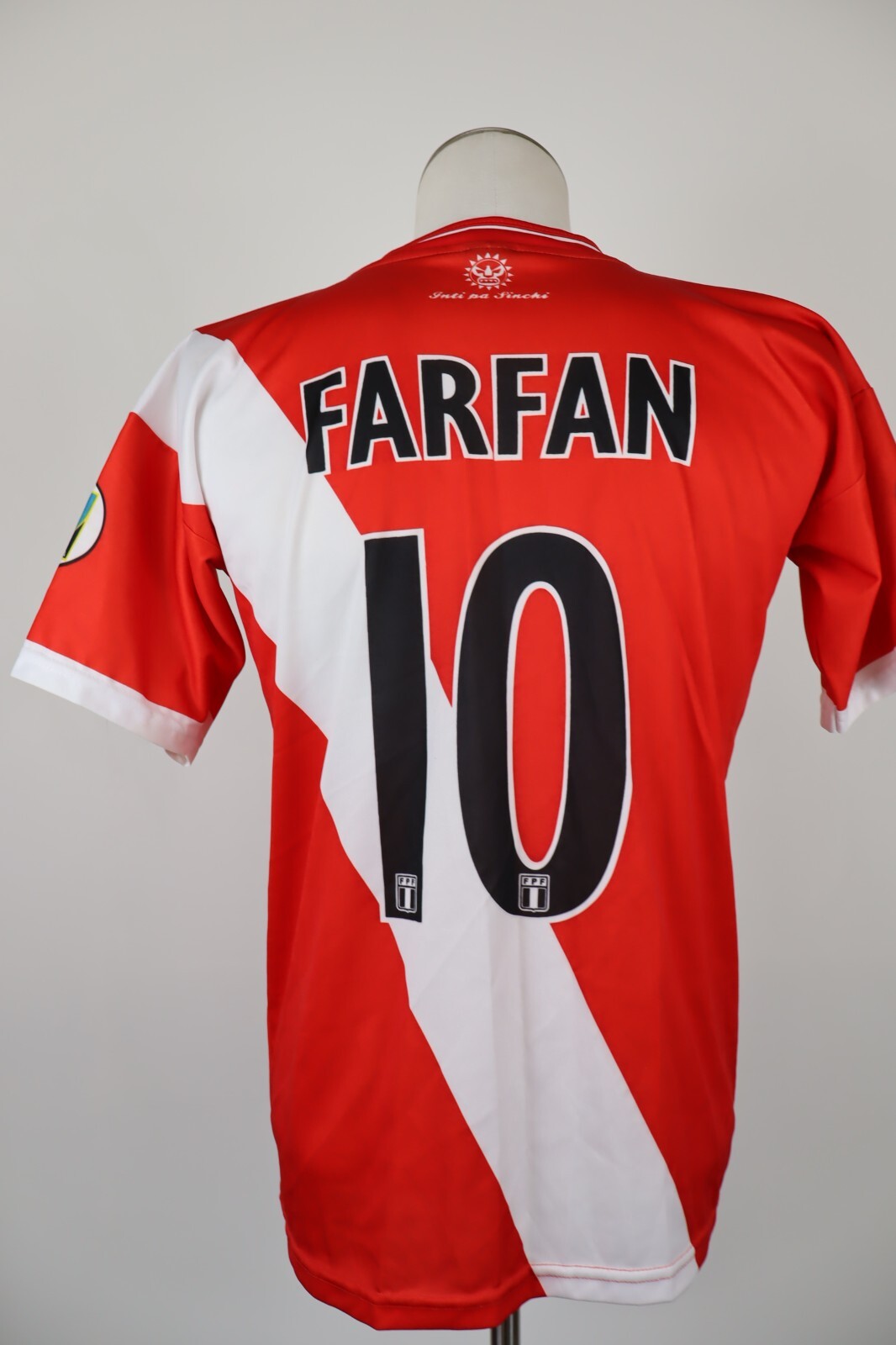 UMBRO PERU FARFAN N 10 MAGLIA CALCIO TRIKOT UOMO Tg L SOCCER JERSEY VINTAGE 2018