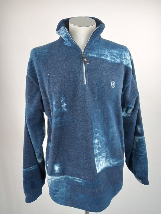 CONTE OF FLORENCE FELPA ZIP UOMO Tg M MAN CASUAL JACKET VINTAGE SPORT SWEATSHIRT
