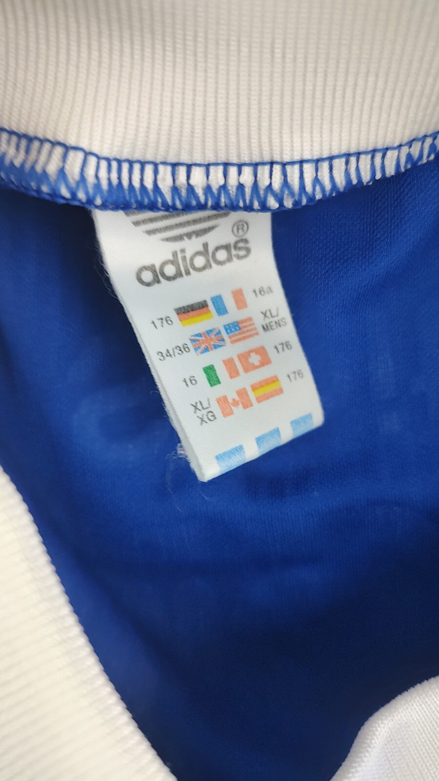 ADIDAS KOHLER N. 6 MAGLIA CALCIO UOMO Tg 16 SOCCER MAN JERSEY MADE IN UK