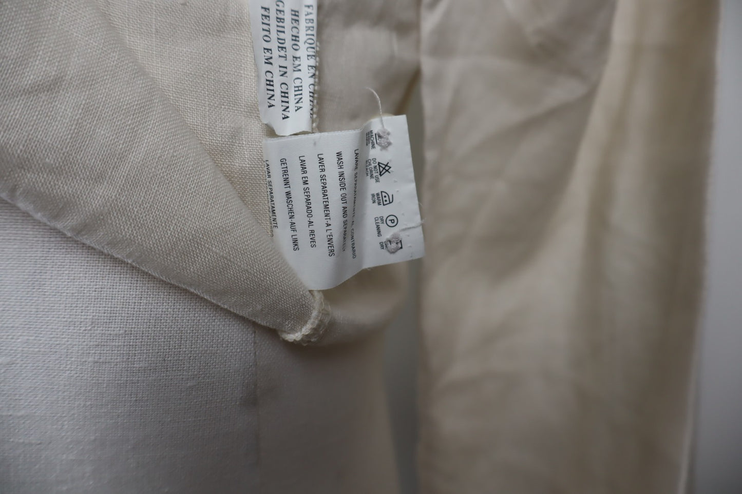 CALVIN KLEIN JEANS CAMICIA UOMO LINO TG. XL MAN CASUAL VINTAGE LINEN SHIRT LOGO