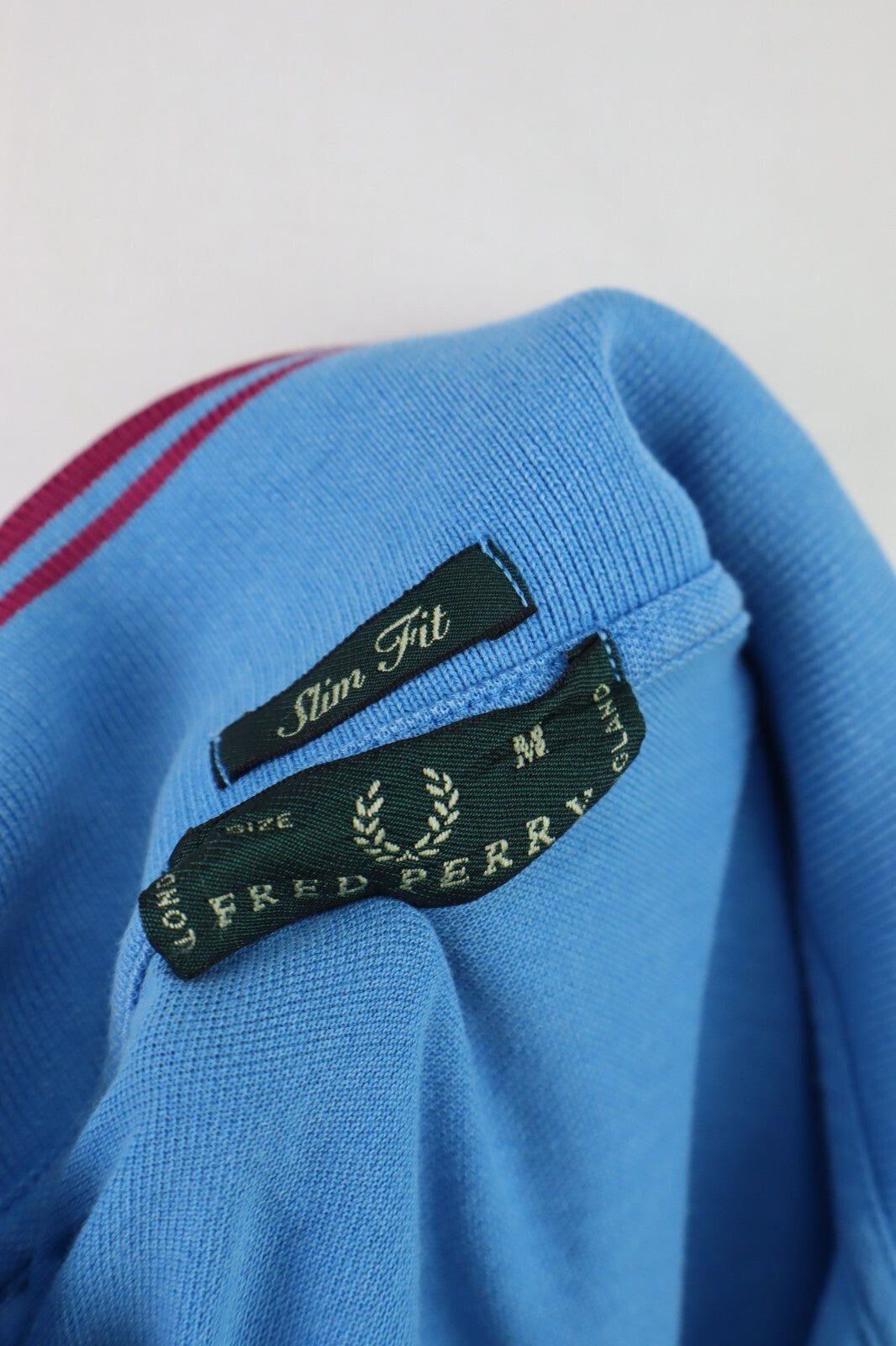 FRED PERRY POLO MAGLIA UOMO COTONE TG. M MAN COTTON T-SHIRT CASUAL VINTAGE