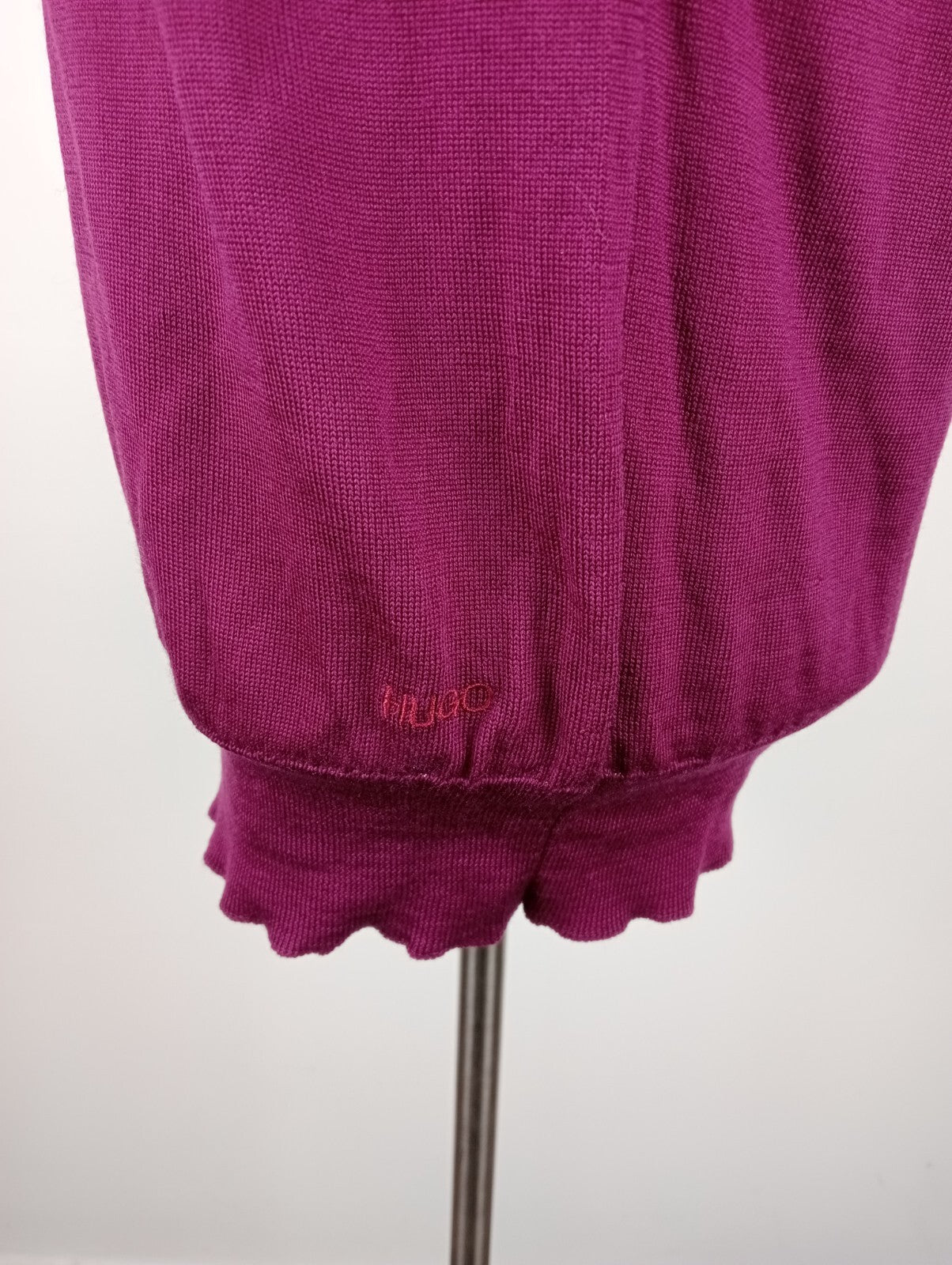 HUGO BOSS MAGLIONE SMANICATO GILET UOMO Tg. XL MAN SWEATER CASUAL VINTAGE LANA