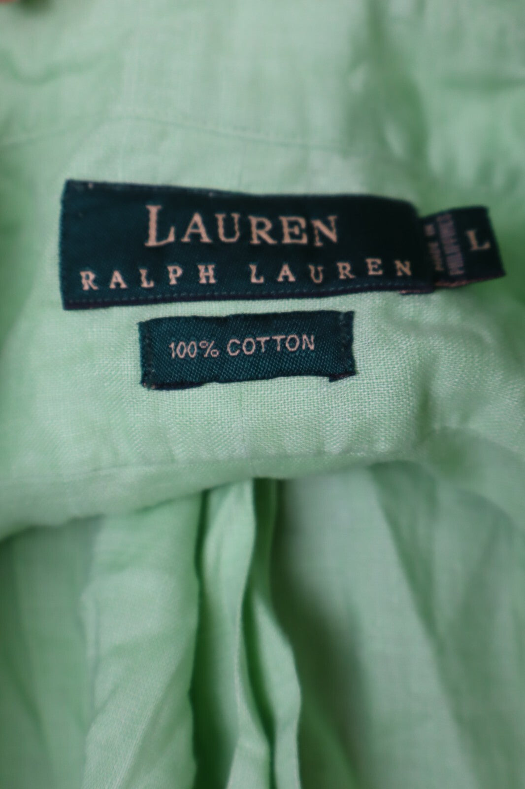 LAUREN RALPH LAUREN CAMICIA SHIRT UOMO TG L MAN VINTAGE CASUAL COTONE