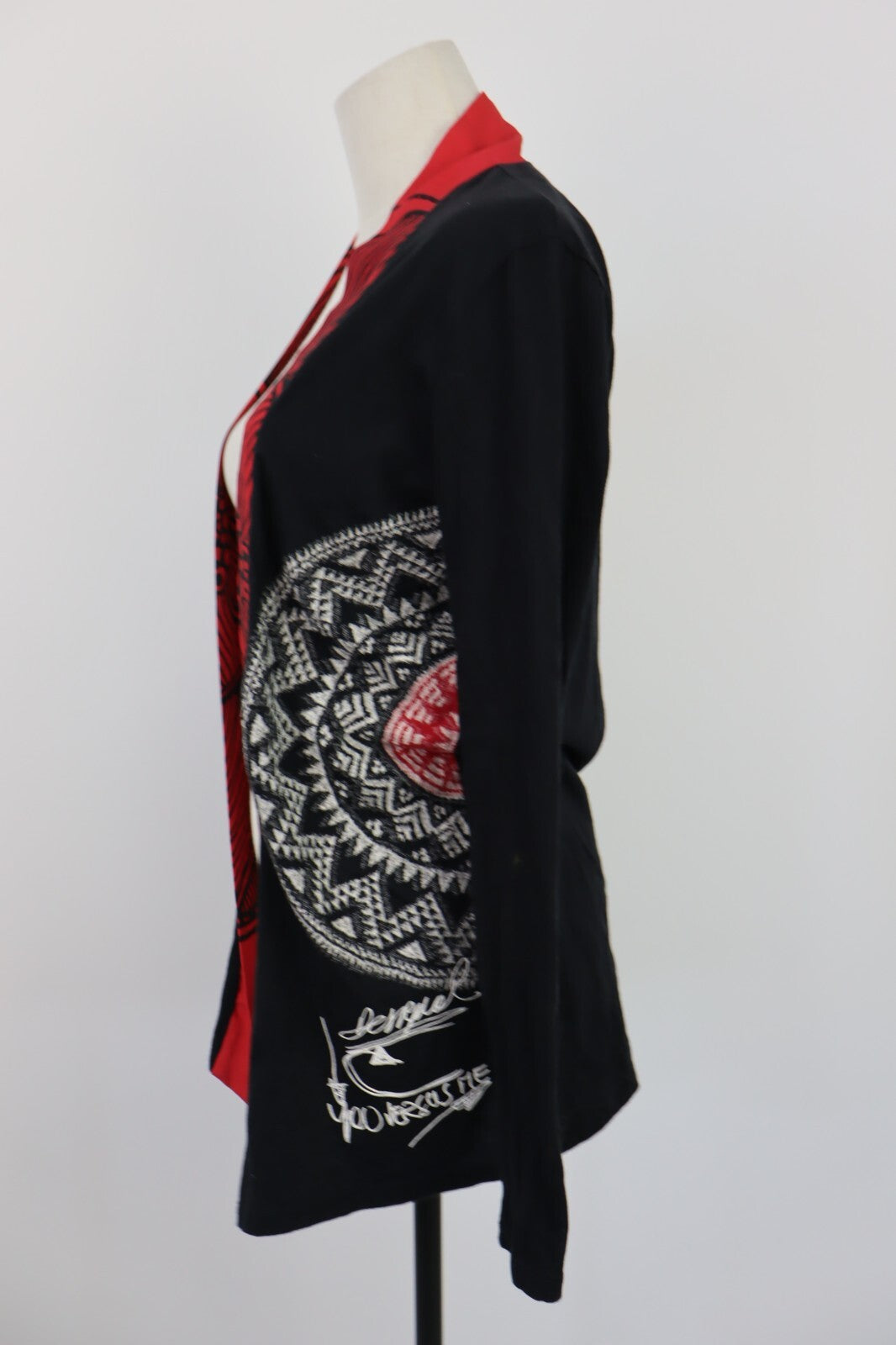 DESIGUAL MAGLIONE CARDIGAN DONNA TG S WOMAN SWEATER VINTAGE CASUAL COTONE