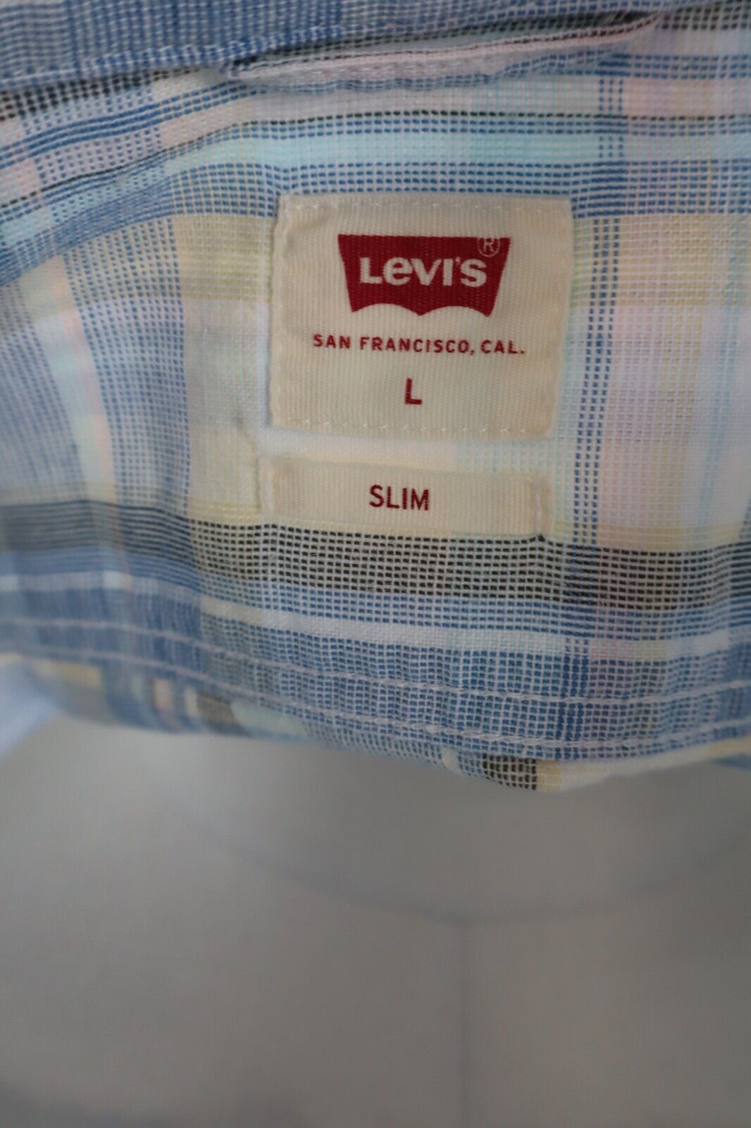 LEVI'S CAMICIA UOMO TG L MAN SHIRT CASUAL VINTAGE COTONE COTTON