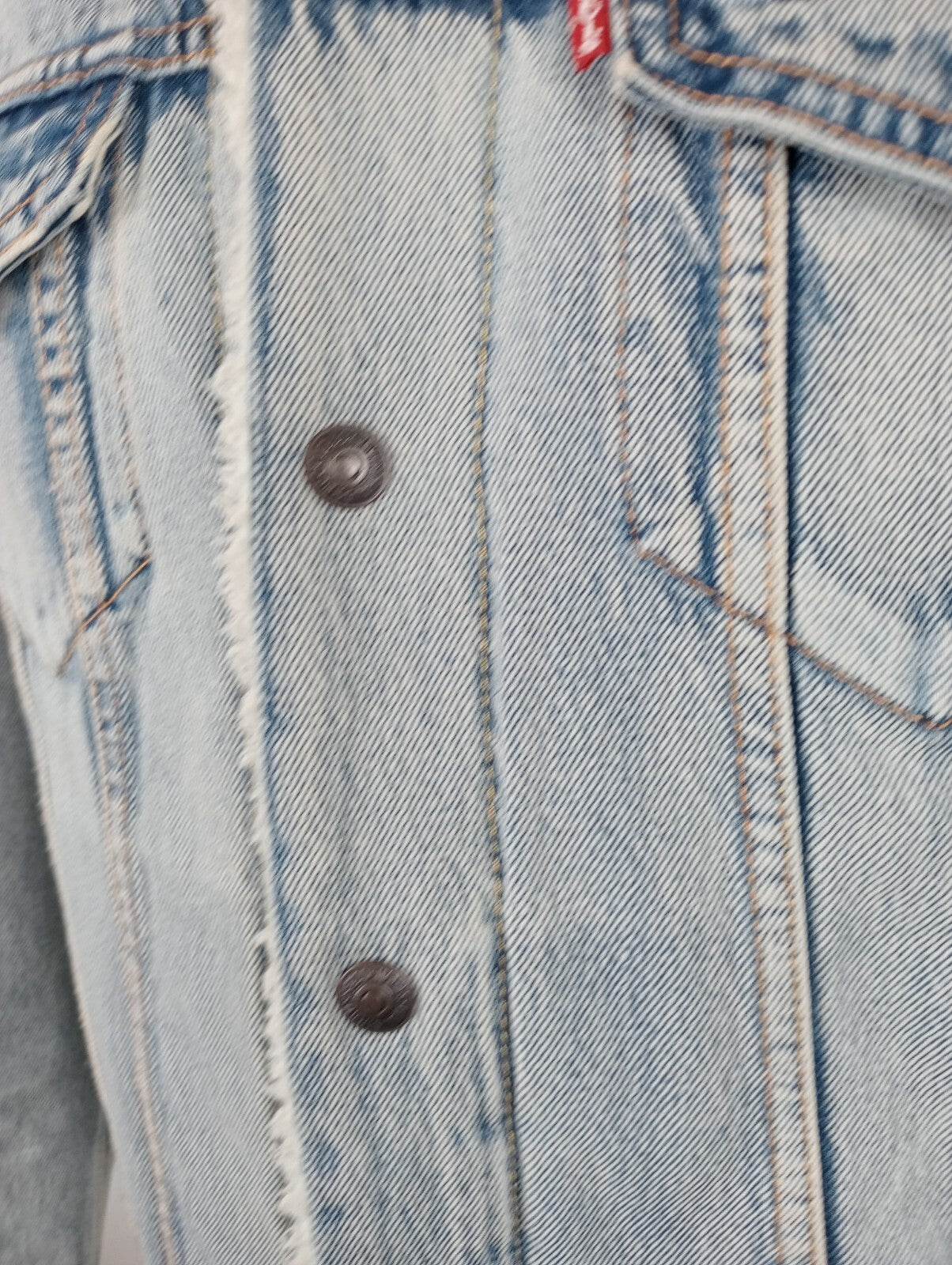 LEVI'S BIG E GIACCA GIUBBINO JEANS IMBOTTITO DENIM UOMO S CASUAL VINTAGE JACKET