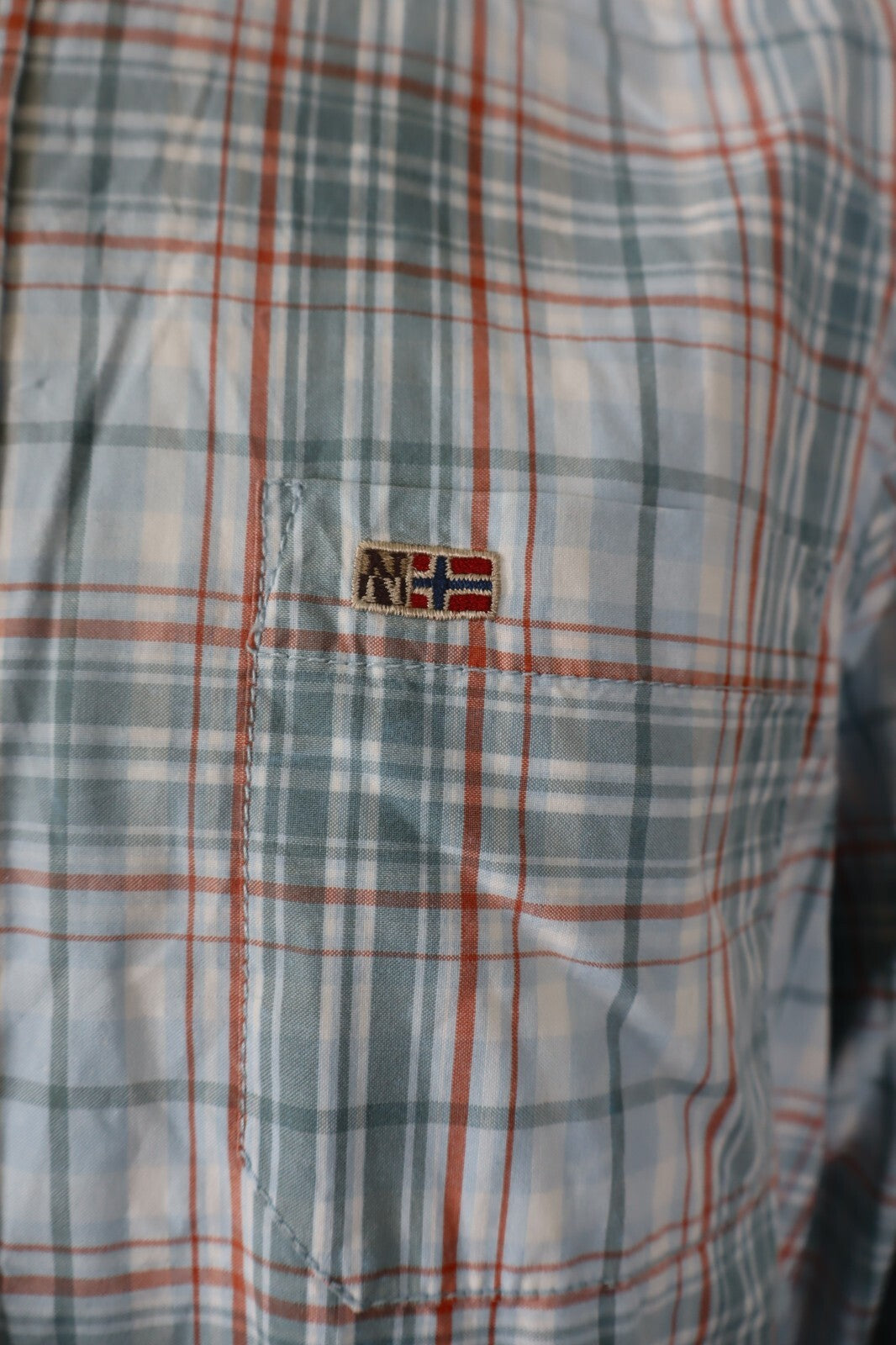 NAPAPIJRI CAMICIA SHIRT UOMO Tg L MAN VINTAGE CASUAL COTONE