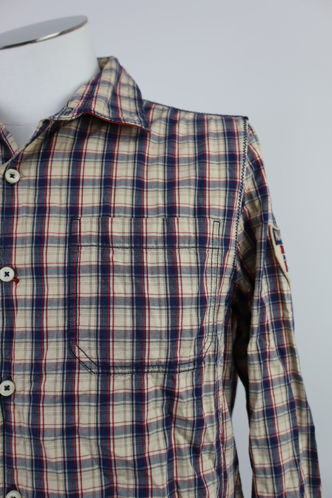 NAPAPIJRI CAMICIA COTONE SHIRT UOMO Tg. M MAN VINTAGE CASUAL COTTON