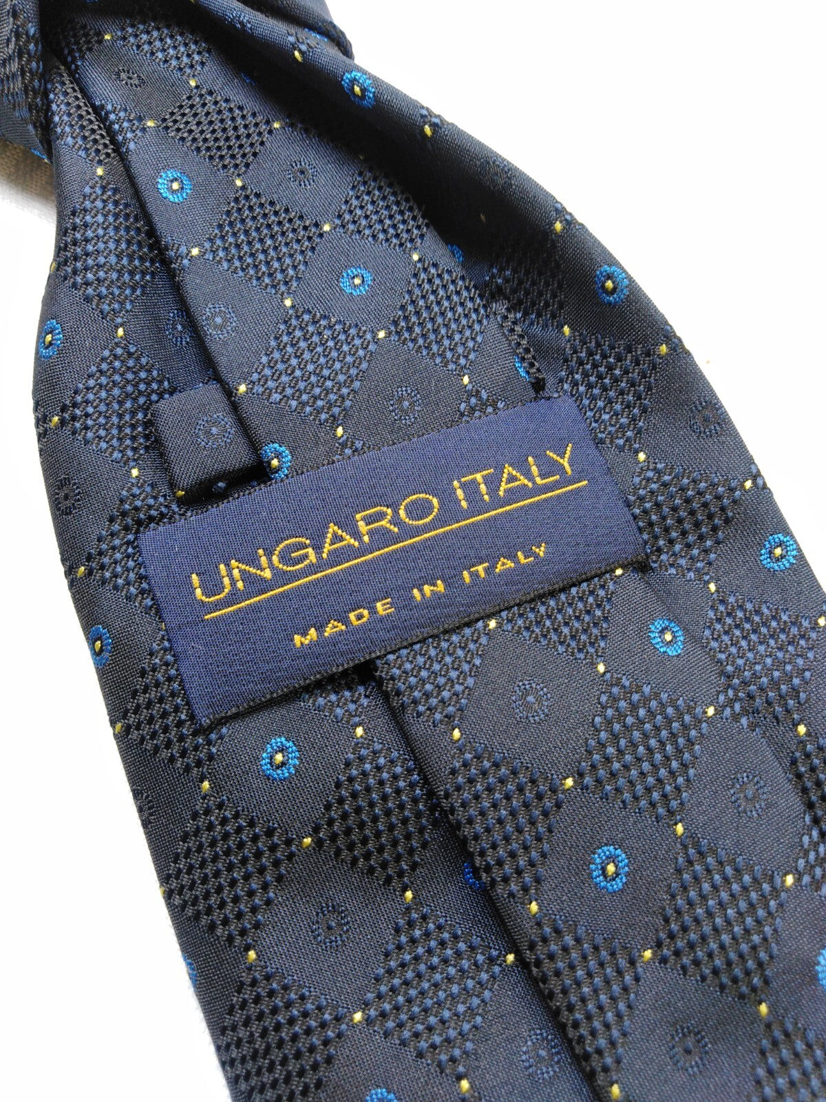 UNGARO 100% SILK TIE SETA CRAVATTA NECKTIE MADE IN ITALY CLASSIC
