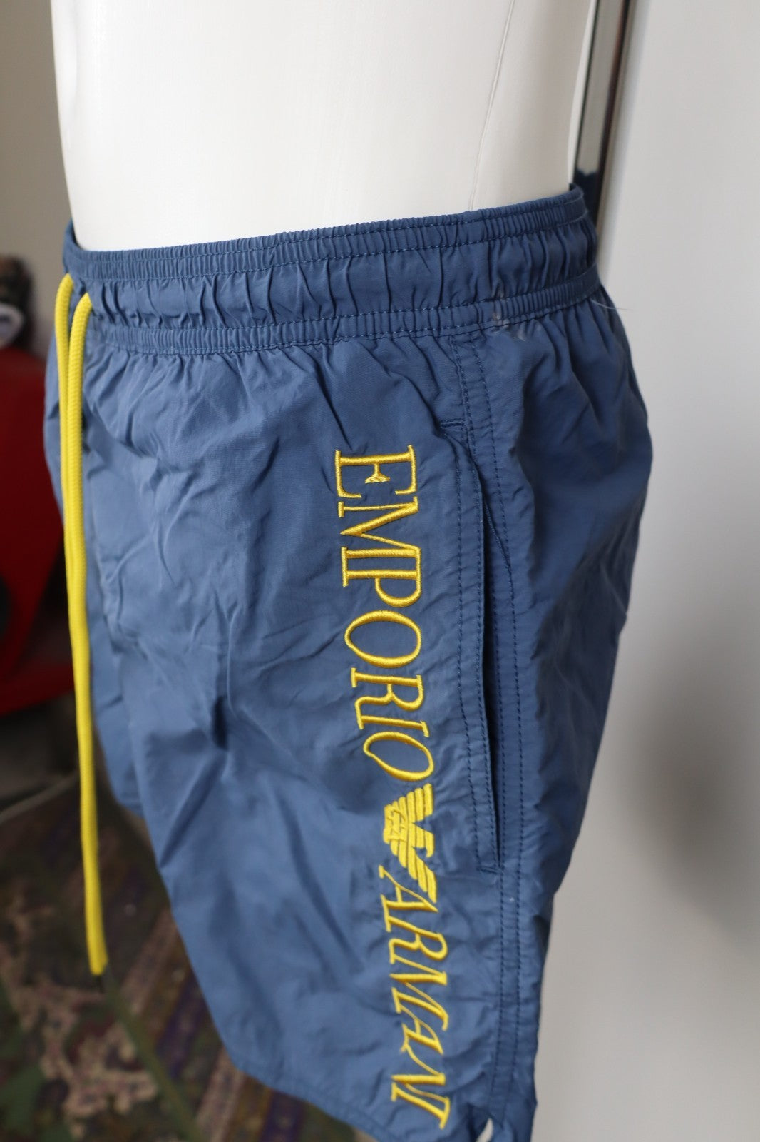 EMPORIO ARMANI COSTUME PANTALONCINO MARE UOMO TG 30 MEN SWIMSUIT VINTAGE CASUAL