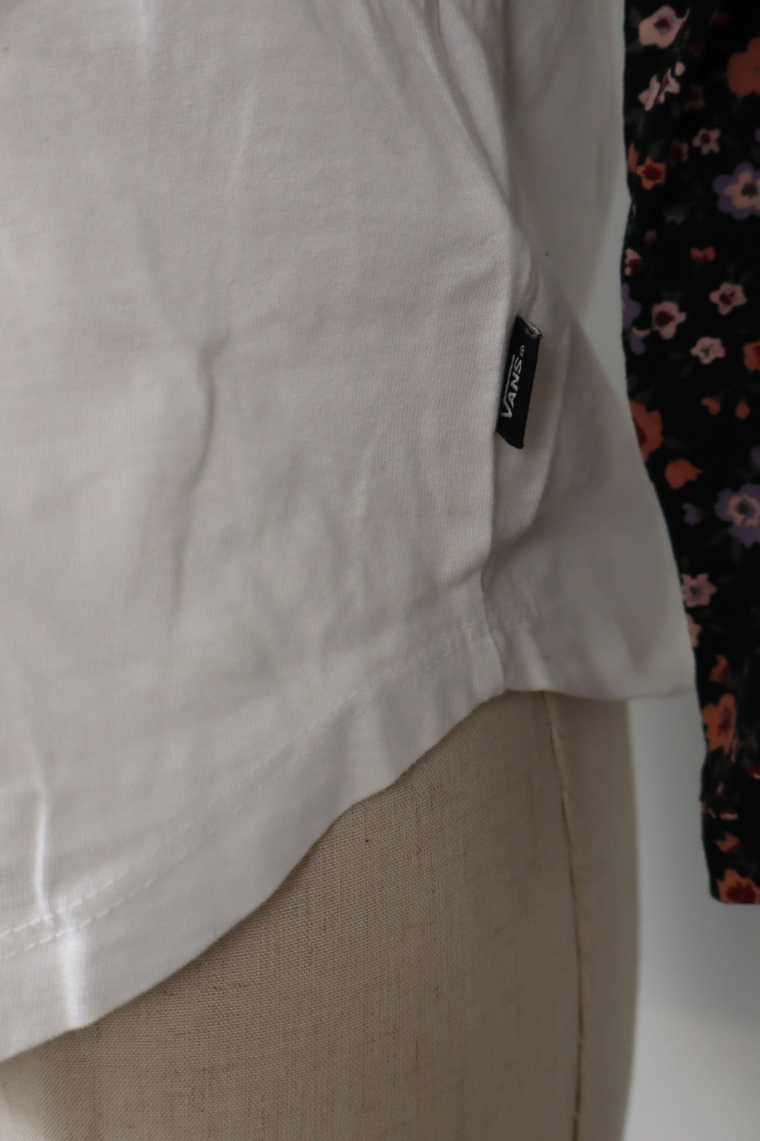 VANS MAGLIA DONNA TG. XS WOMAN CASUAL VINTAGE T-SHIRT  TOP COTONE