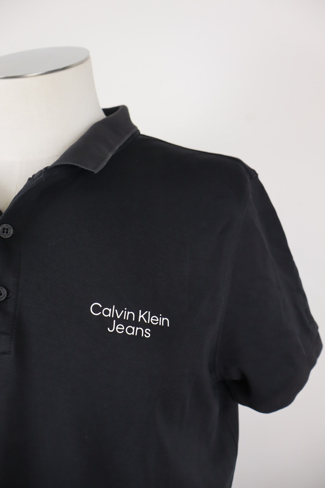 CALVIN KLEIN JEANS POLO UOMO MAN COTONE TG. M T-SHIRT CASUAL VINTAGE COTONE LOGO
