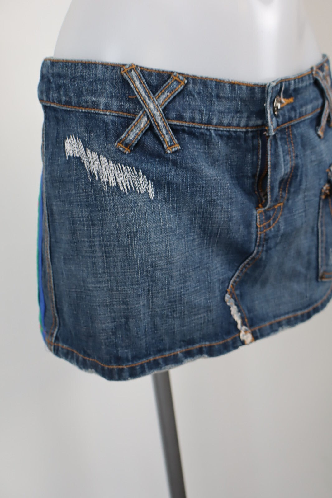SUNDEK GONNA DONNA TG. 42 WOMAN VINTAGE SKIRT CASUAL COTONE DENIM