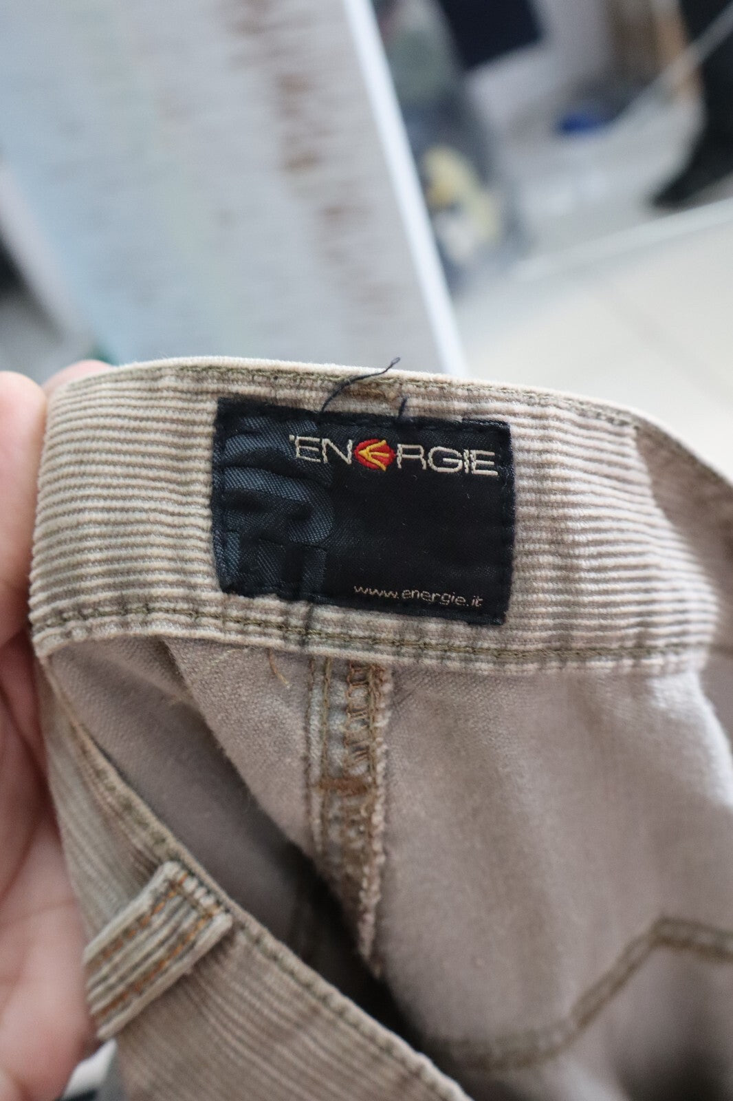 ENERGIE PANTALONE UOMO CASUAL TG. 43 MAN VINTAGE PANTS VELLUTO