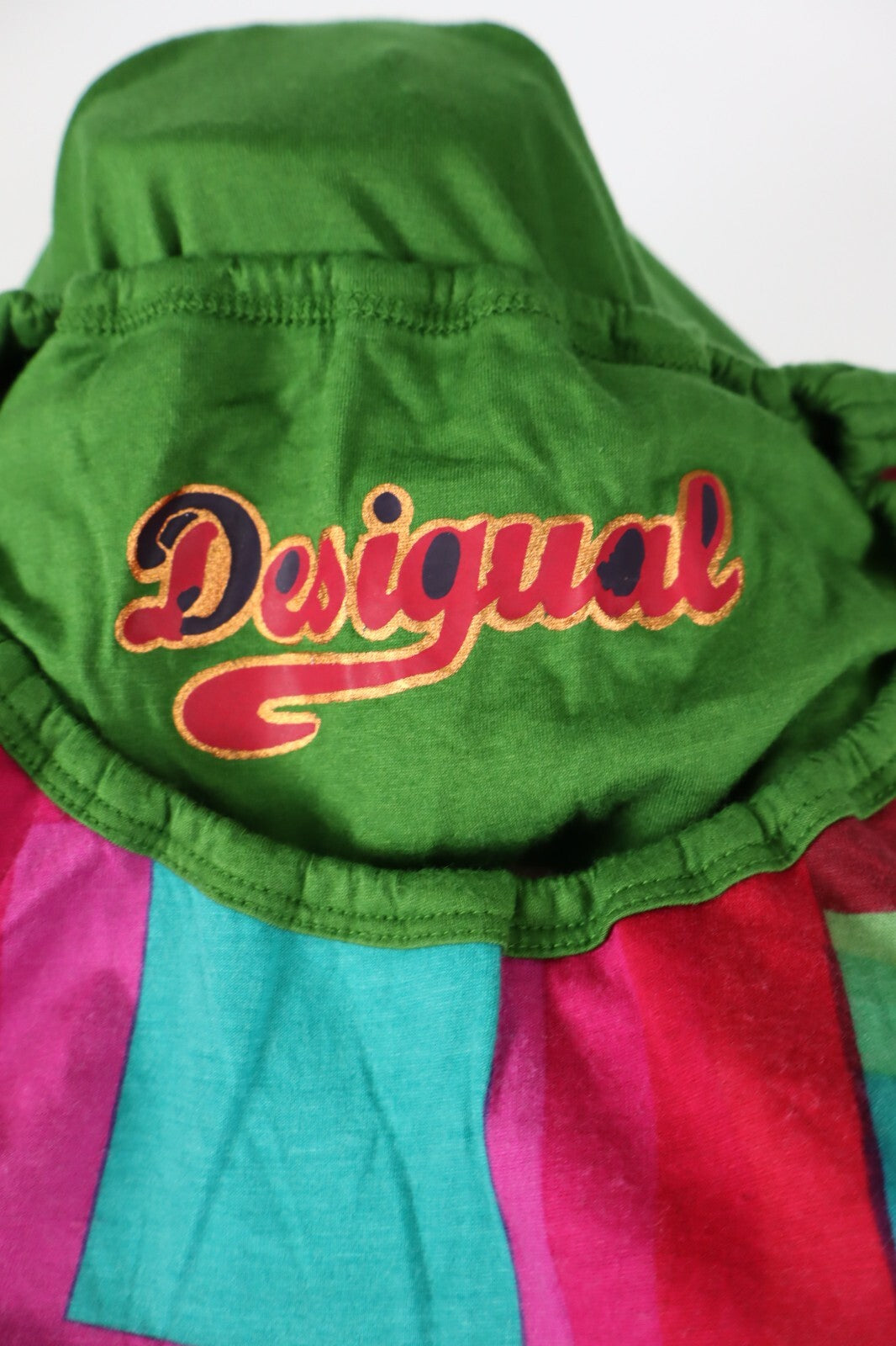 DESIGUAL MAGLIA DONNA TG. XL WOMAN T-SHIRT CASUAL VINTAGE TOP COTONE
