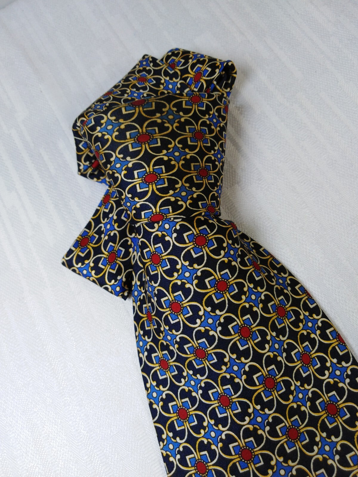 ENRICO COVERI VIALE MORIN 100% SILK TIE SETA CRAVATTA NECKTIE ITALY VINTAGE