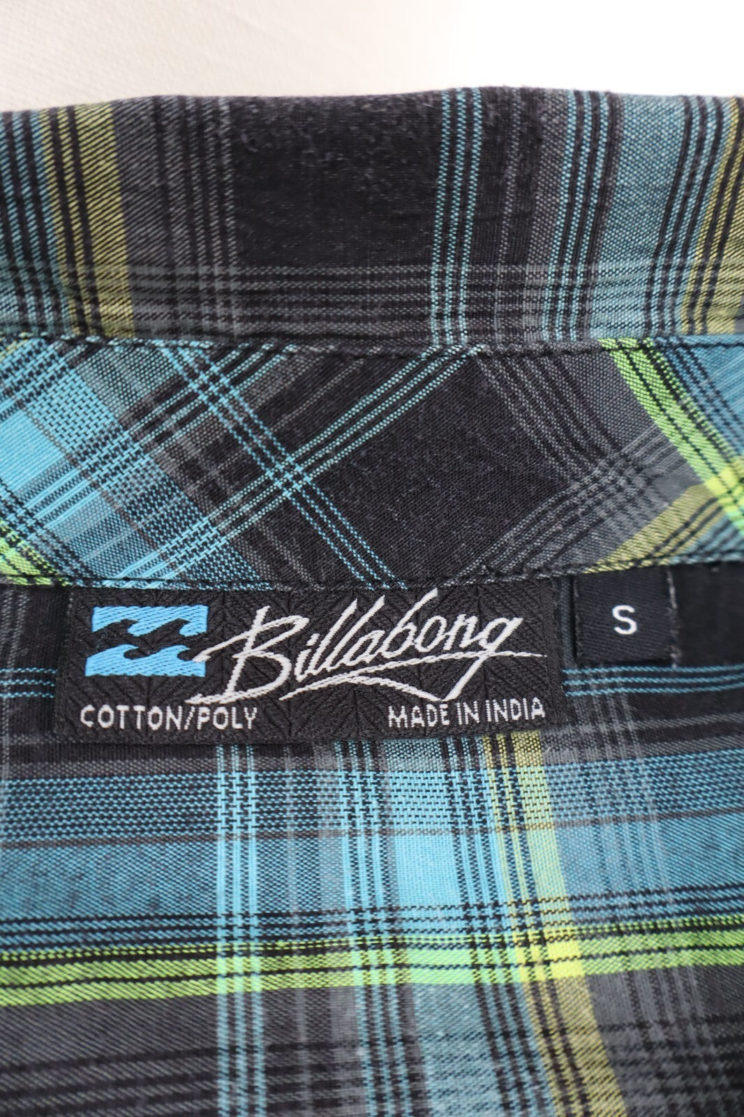 BILLABONG CAMICIA UOMO COTONE TG. S MAN CASUAL VINTAGE COTTON SHIRT