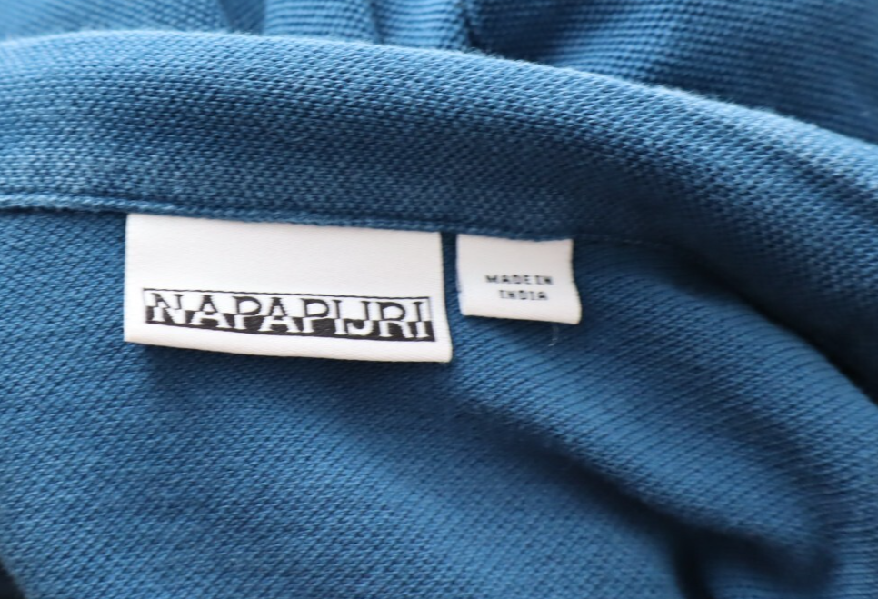 NAPAPIJRI MAGLIA POLO UOMO TG. M MAN T-SHIRT COTONE COTTON CASUAL VINTAGE BLU