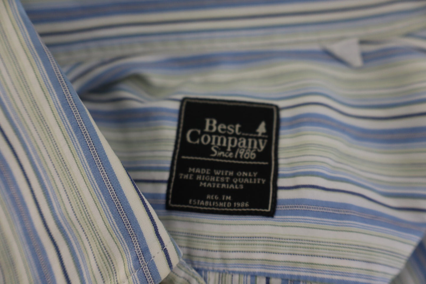 BEST COMPANY CAMICIA UOMO COTONE TG. M MAN CASUAL VINTAGE SHIRT COTTON