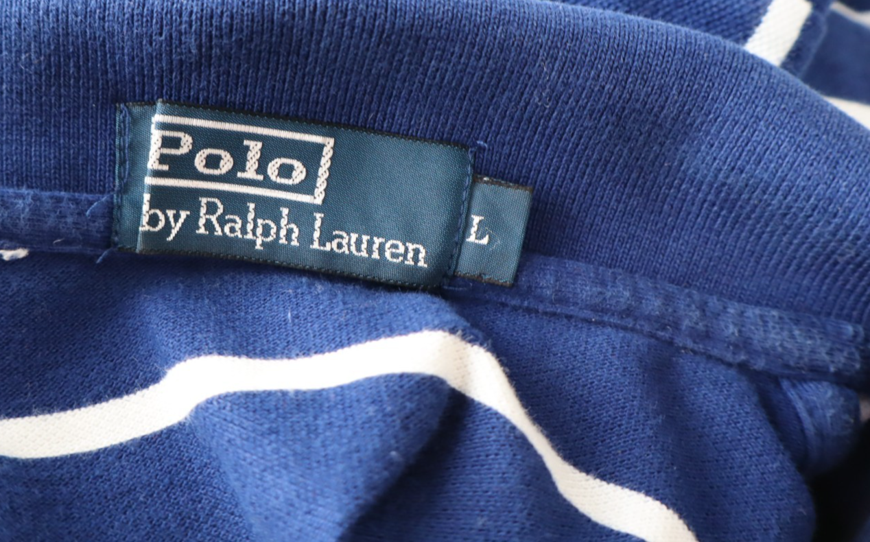 RALPH LAUREN MAGLIA POLO UOMO COTONE TG L MAN COTTON T-SHIRT CASUAL VINTAGE LOGO