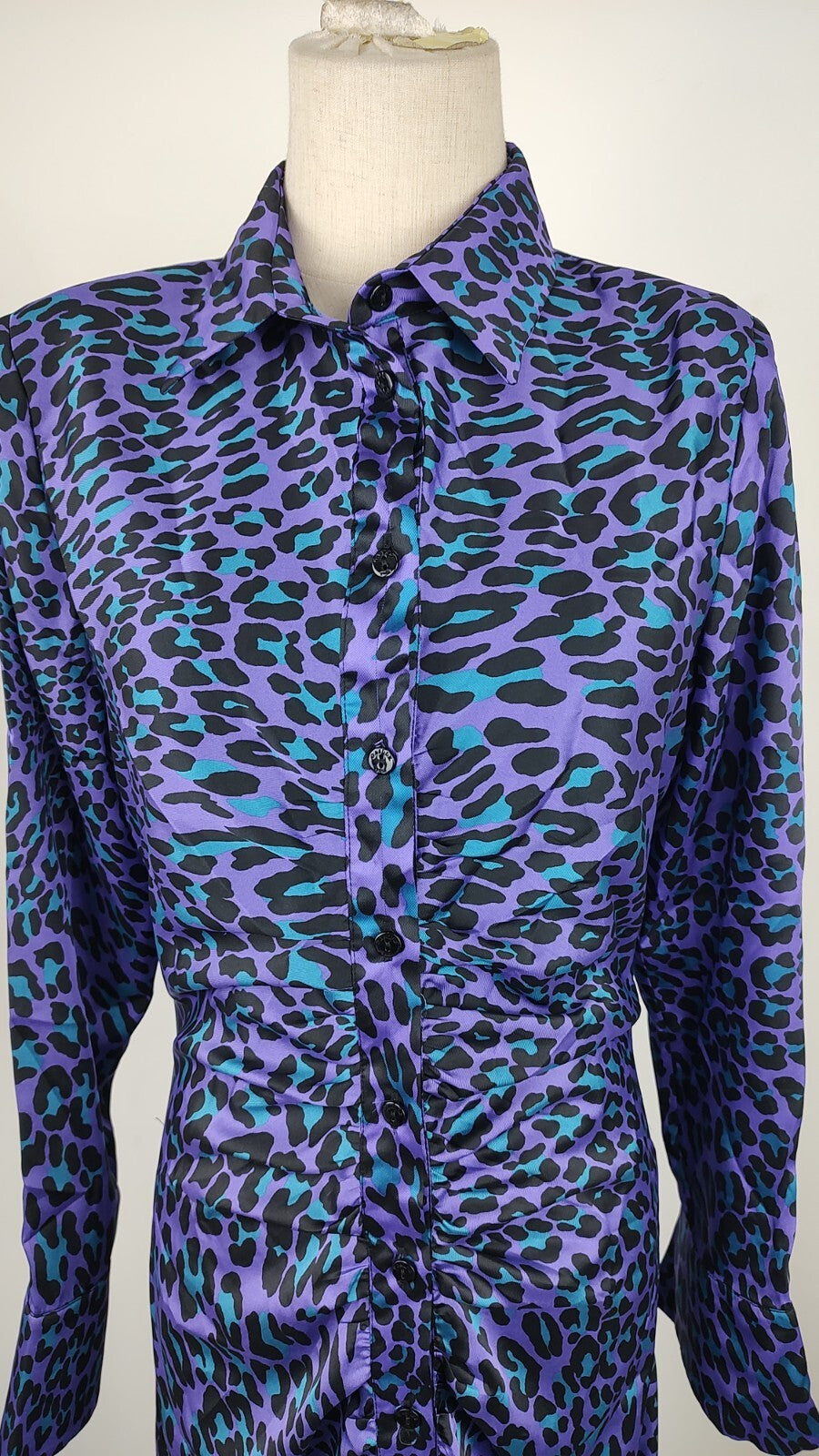 GAELLE VESTITO CAMICIA DONNA TG. 42 WOMAN CASUAL VINTAGE DRESS