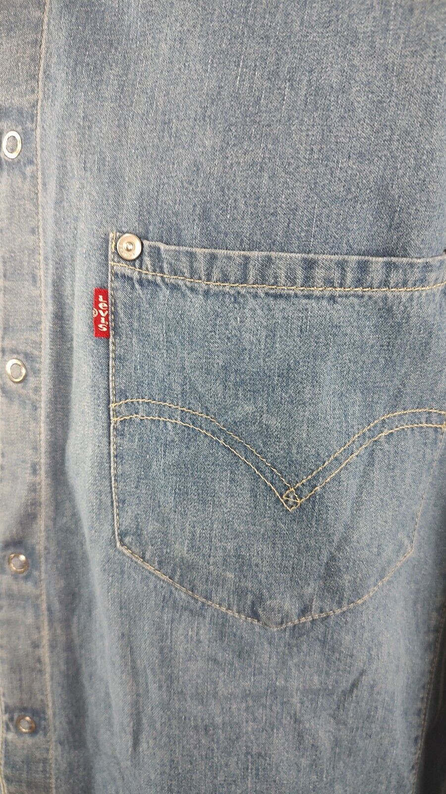 LEVI'S CAMICIA UOMO DENIM JEANS TG. S MAN CASUAL VINTAGE SHIRT