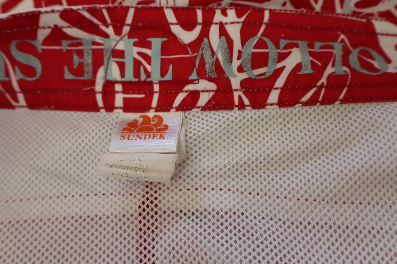 SUNDEK COSTUME PANTALONCINO MARE UOMO 32 MEN SWIMSUIT VINTAGE CASUAL GEOMETRICO