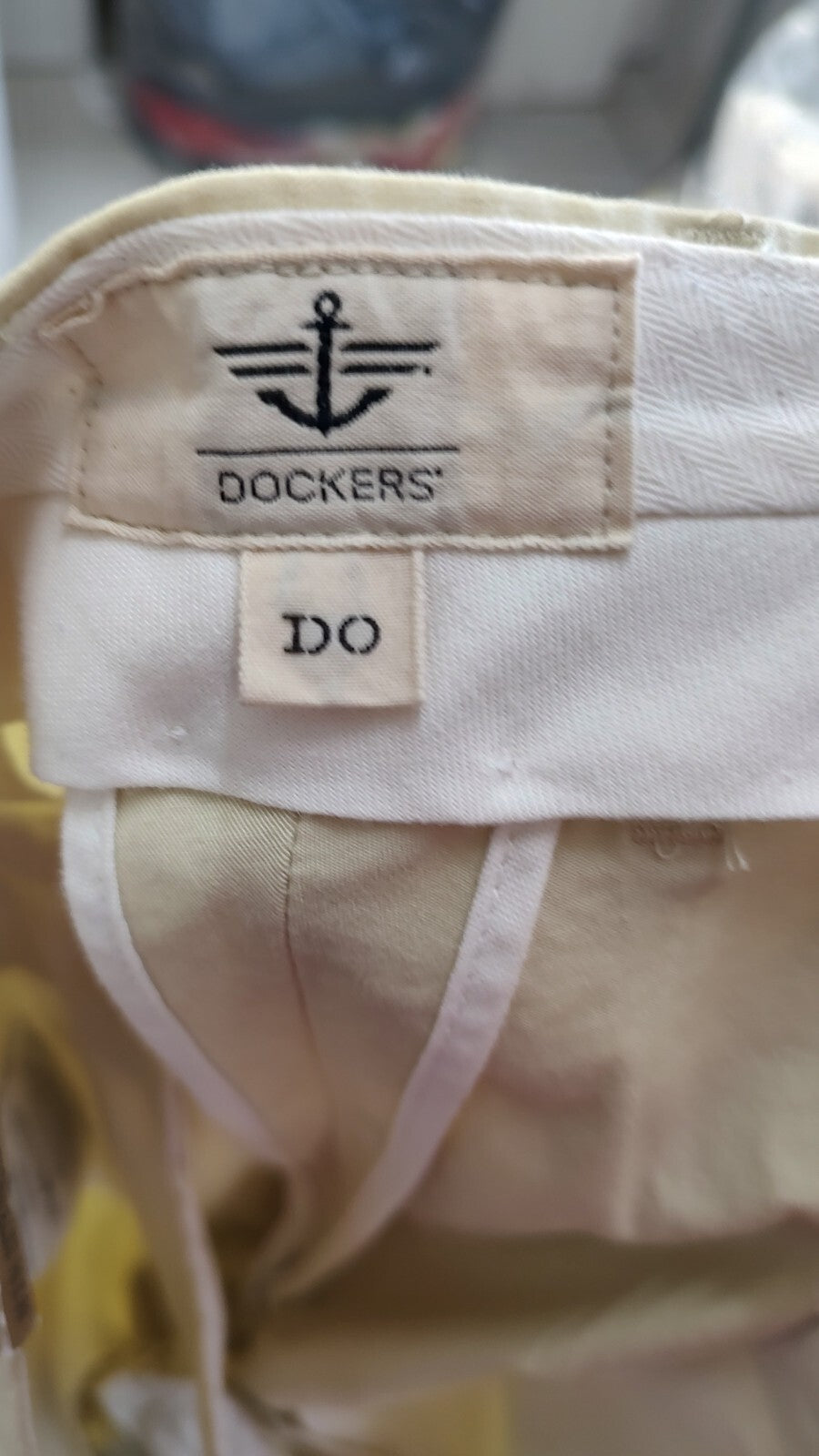 DOCKERS PANTALONE CASUAL UOMO TG 38 MAN VINTAGE PANTS COTONE CON TAG