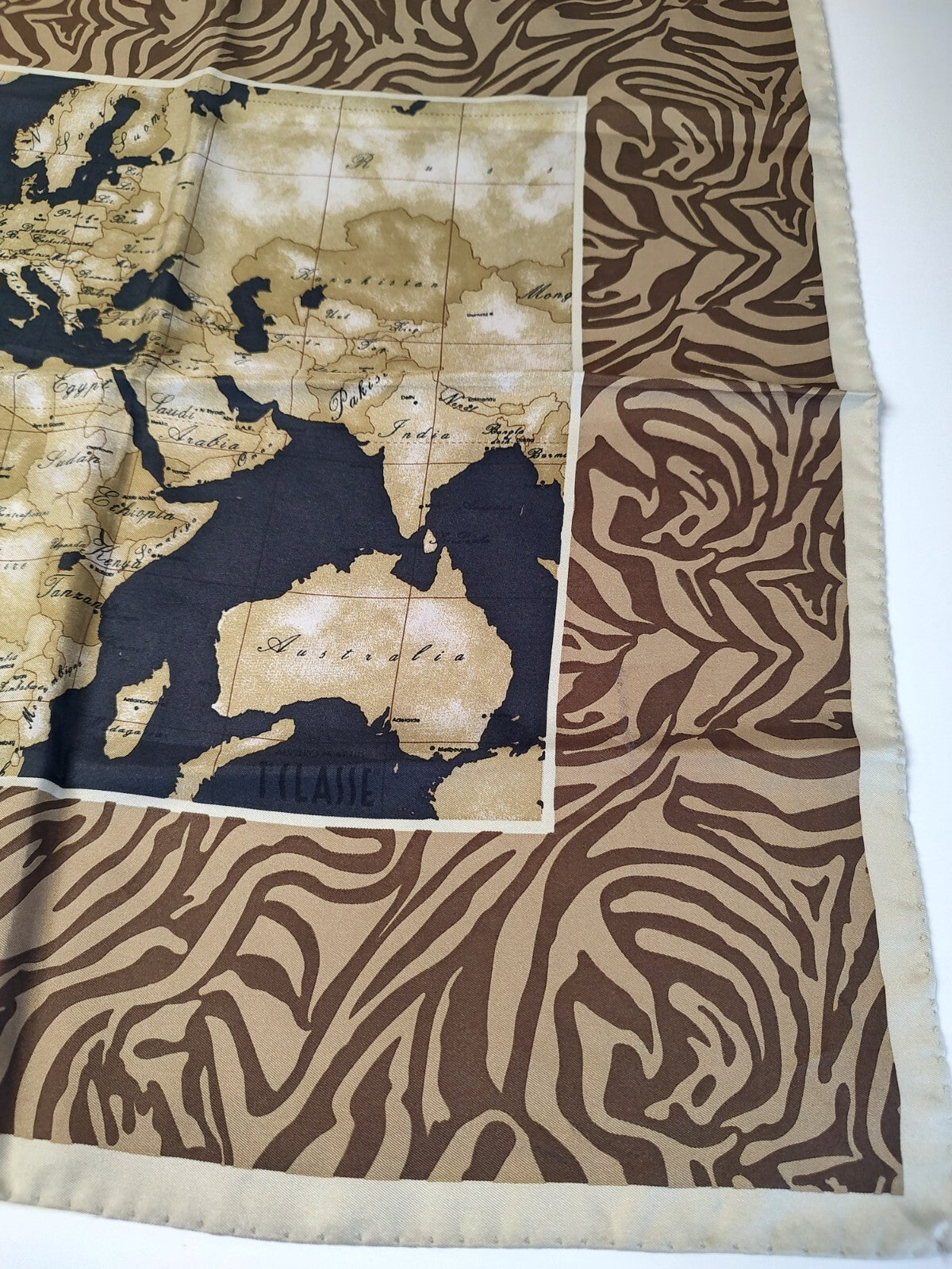ALVIERO MARTINI 1 CLASSE FOULARD 100% SILK SETA SCARVES SCARF SQUARE MADE ITALY