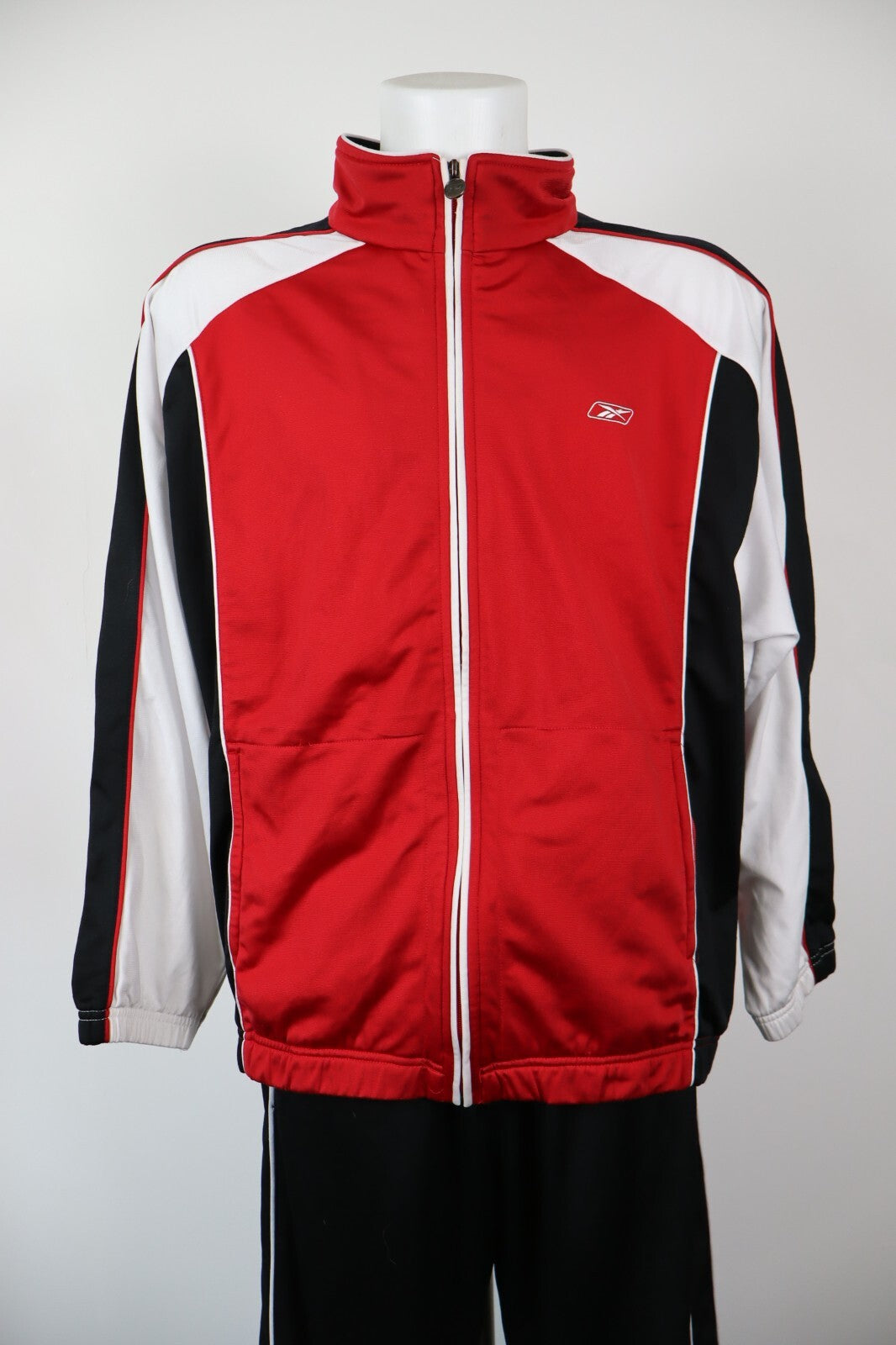 REEBOK TUTA COMPLETO DUE PEZZI  TG. 50 TRACKSUIT JACKET GIACCA PANTS UOMO SPORT