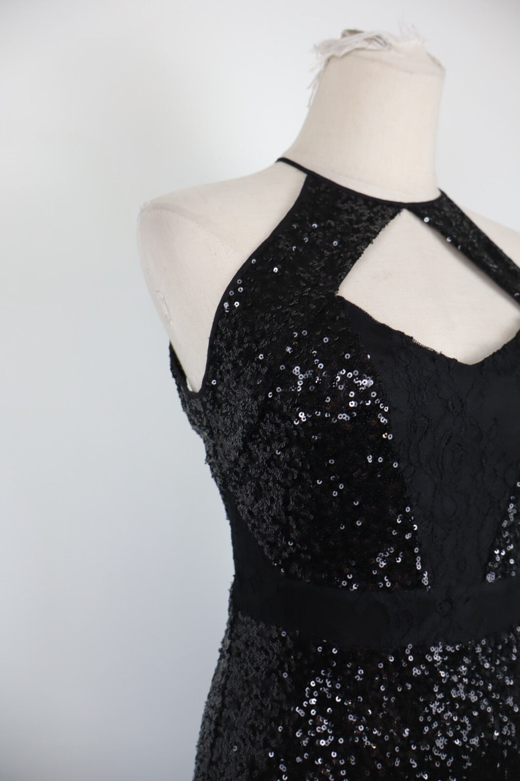 MARCIANO GUESS VESTITO ABITO DONNA TG. 40 WOMAN CASUAL VINTAGE DRESS PAILETTES