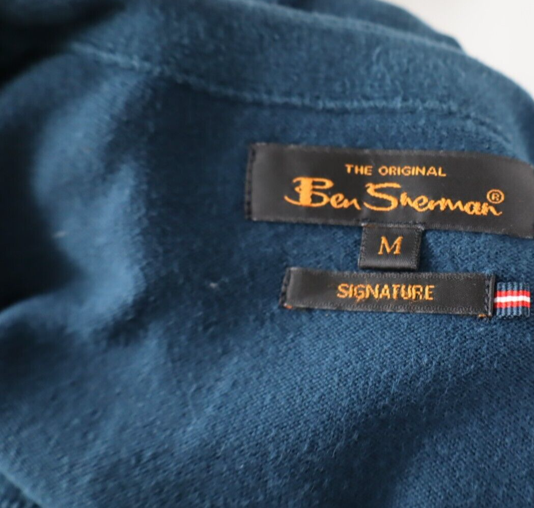 BEN SHERMAN CARDIGAN MAGLIONE COTONE VINTAGE UOMO TG M MAN SWEATER CASUAL