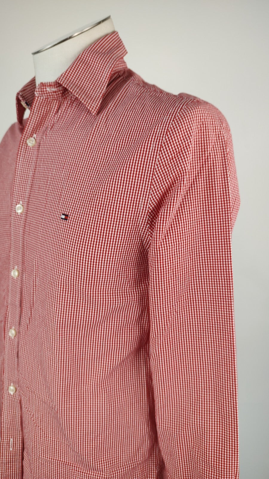 TOMMY HILFIGER CAMICIA UOMO COTONE TG. S MAN CASUAL VINTAGE SHIRT