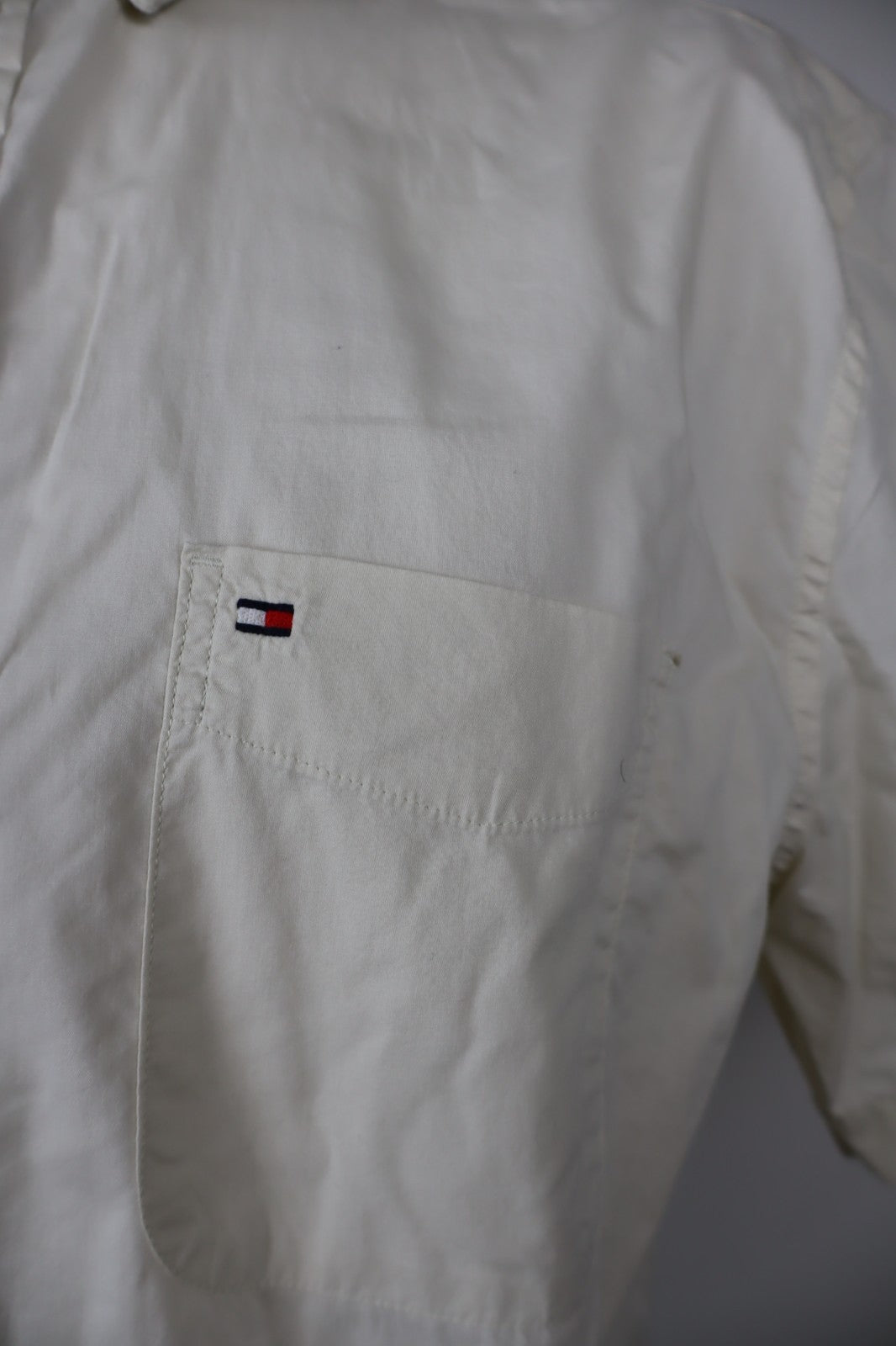 TOMMY HILFIGER CAMICIA UOMO TG. M MAN CASUAL VINTAGE SHIRT COTONE LOGO