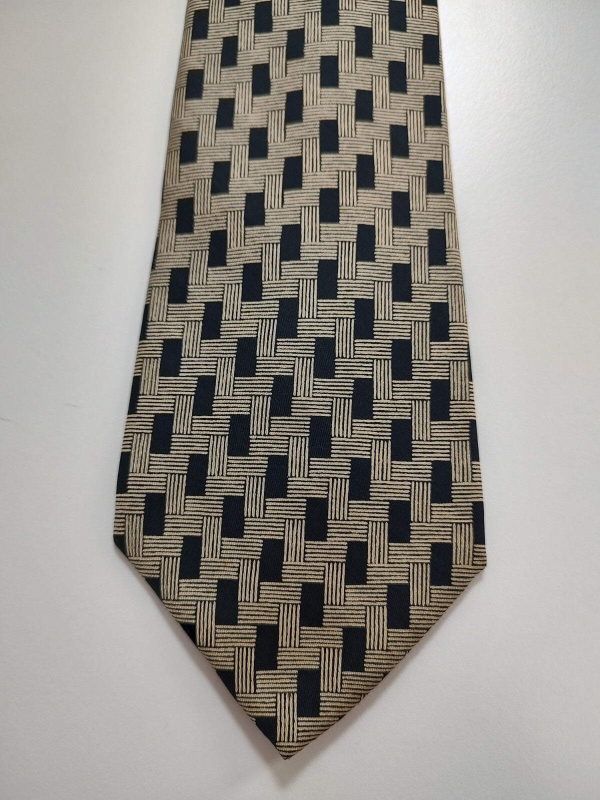 ANGELO MARINO NAPOLI 100% SILK TIE SETA CRAVATTA NECKTIE MADE IN ITALY CLASSIC
